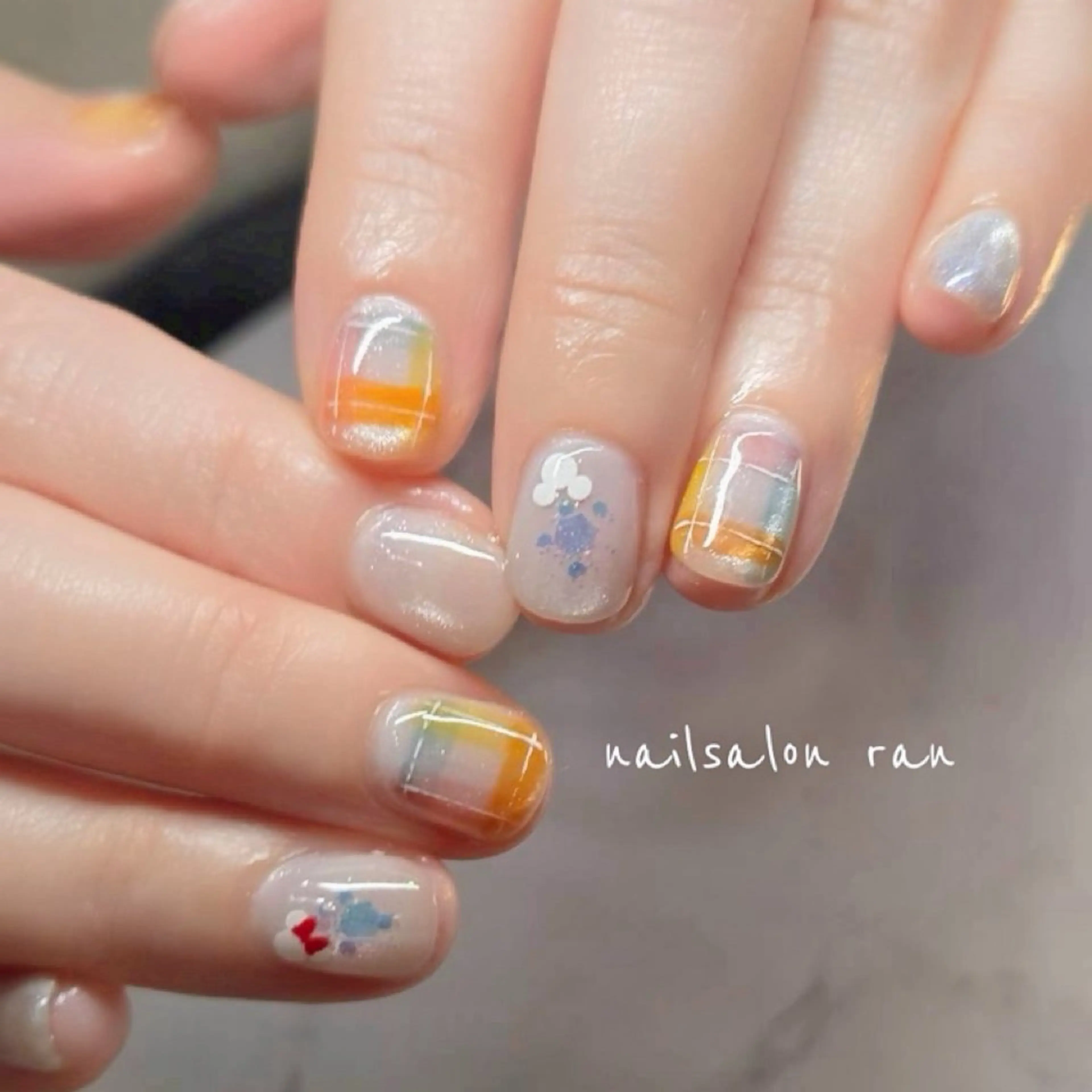 ネイル マグネットネイル ハンドネイル ハンドケア nailsalon ranのネイルデザイン