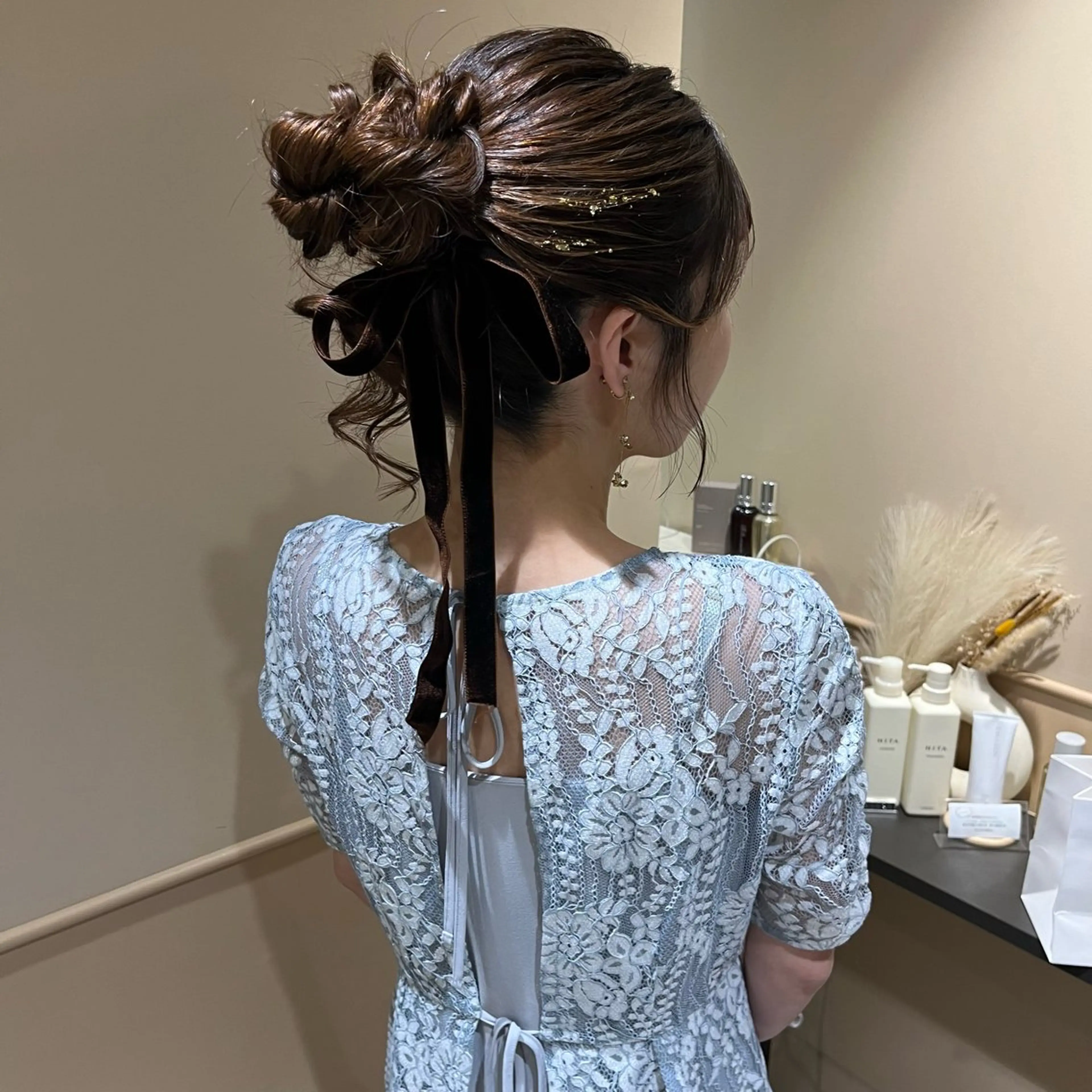 セミロング ヘアアレンジ ヘアセット 🫧tomoka 透明感カラー🫧のヘアスタイル