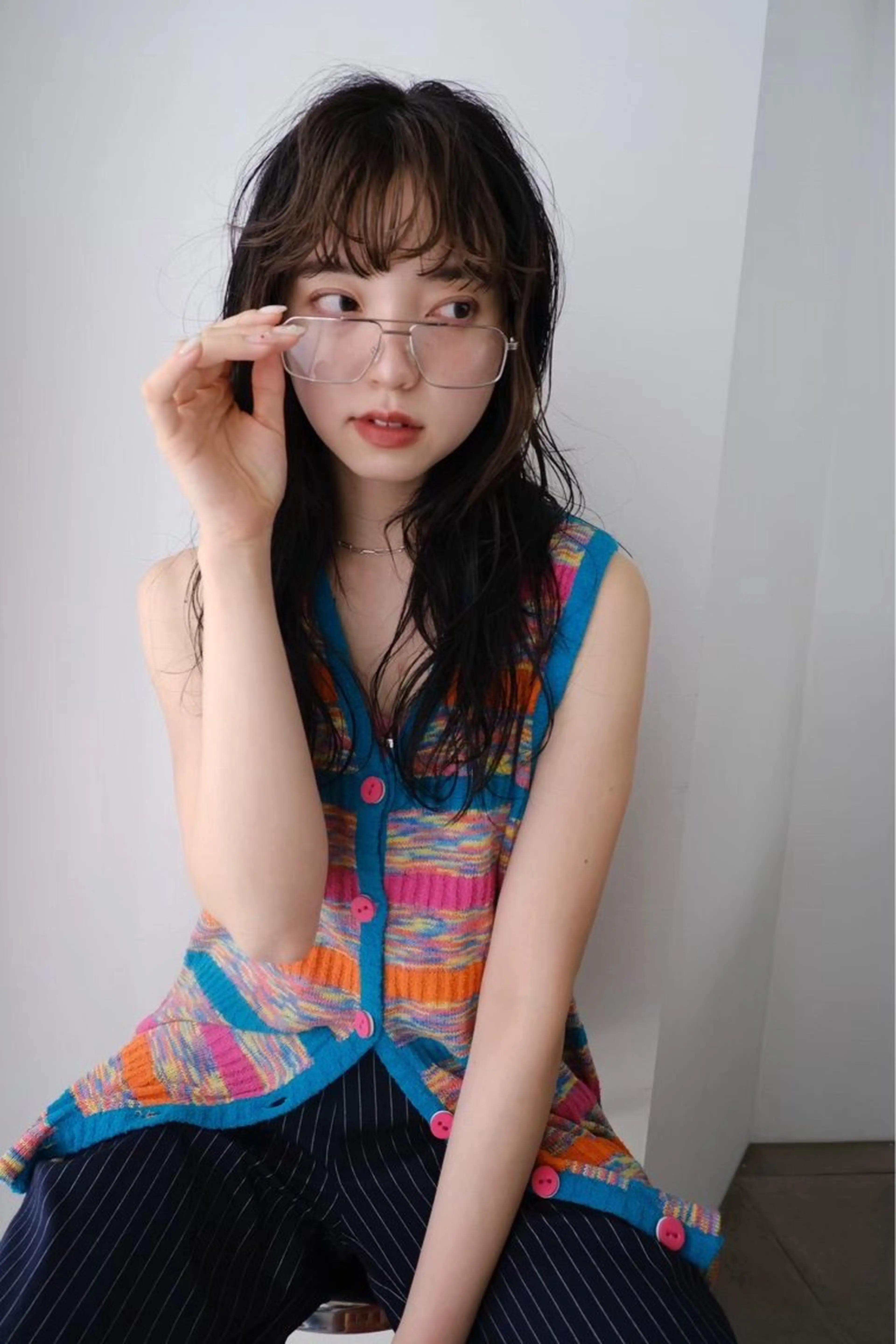 ロング カラー ヘアカラー 🐏Yuna＊透明感 カラー🤍✨のヘアスタイル