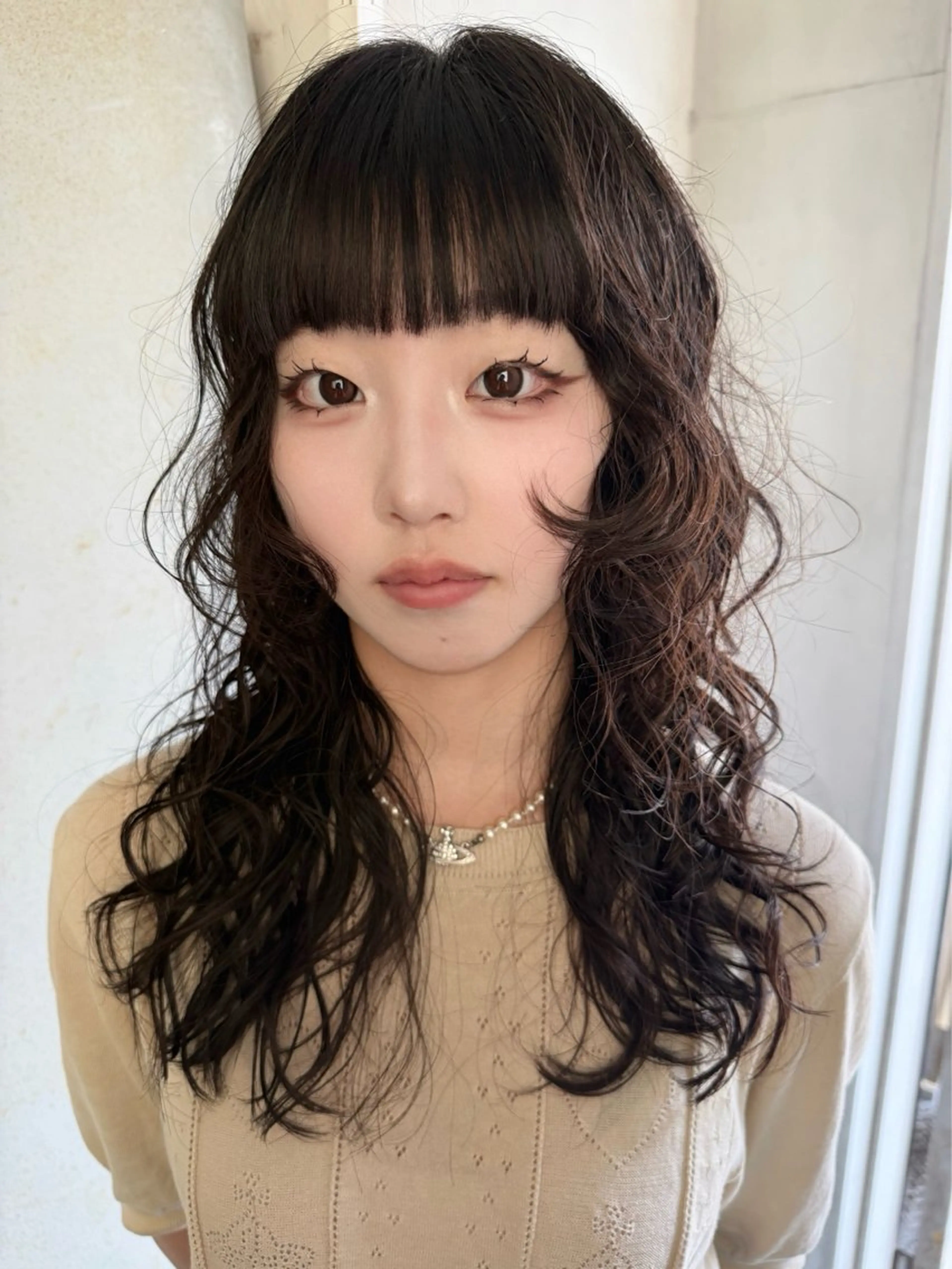 ロング パーマ ショート/レイヤー/ パーマ　水野のヘアスタイル