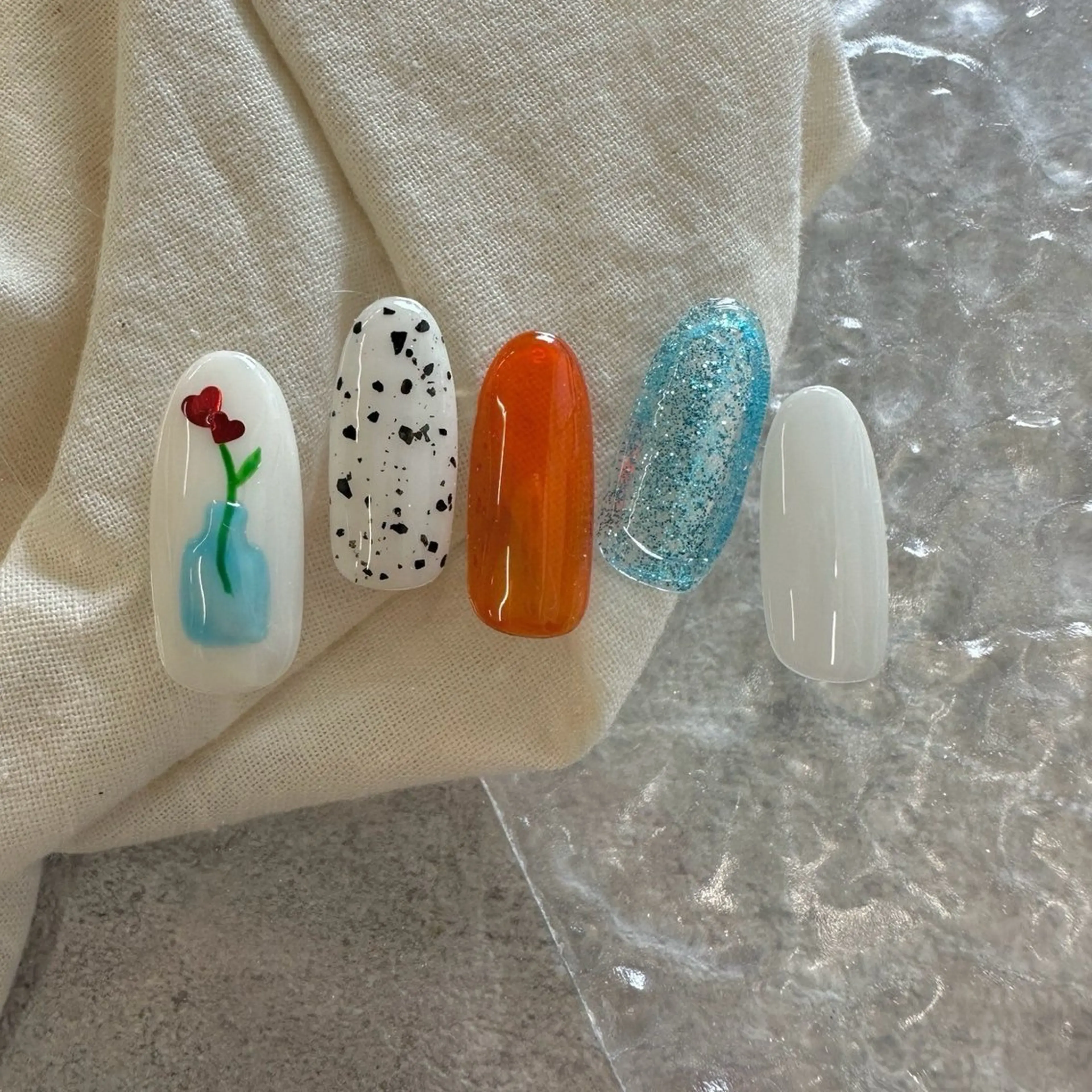 ネイル ⭐︎休業中の練習⭐︎ JNA認定講師髙橋のネイルデザイン