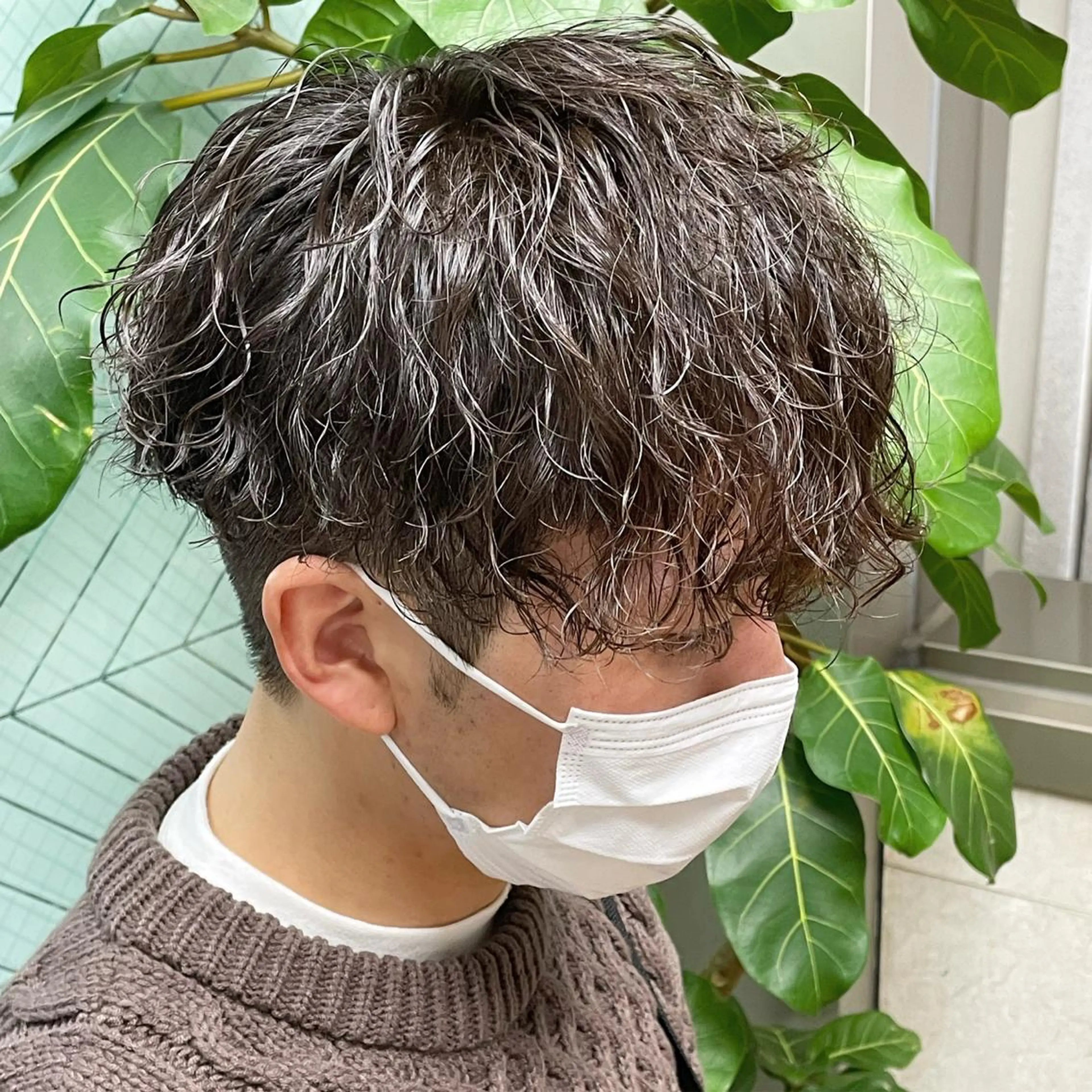 パーマ メンズ カット パーマ トリートメント Le'a所属・渋谷/フェード/ 國分 翔のヘアスタイル