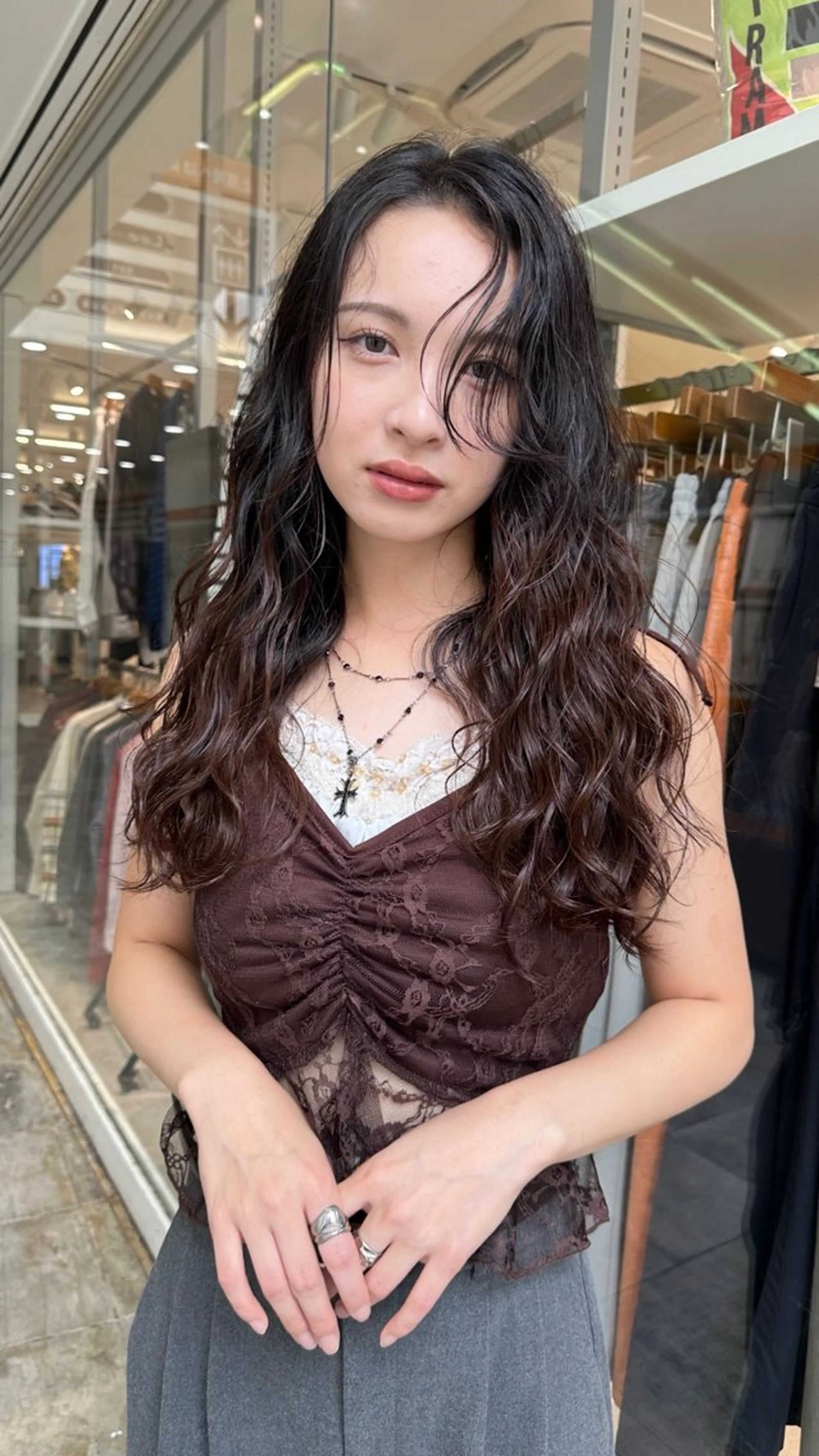 ロング パーマ ボブ・レイヤー支持 No.1/Ryokiのヘアスタイル