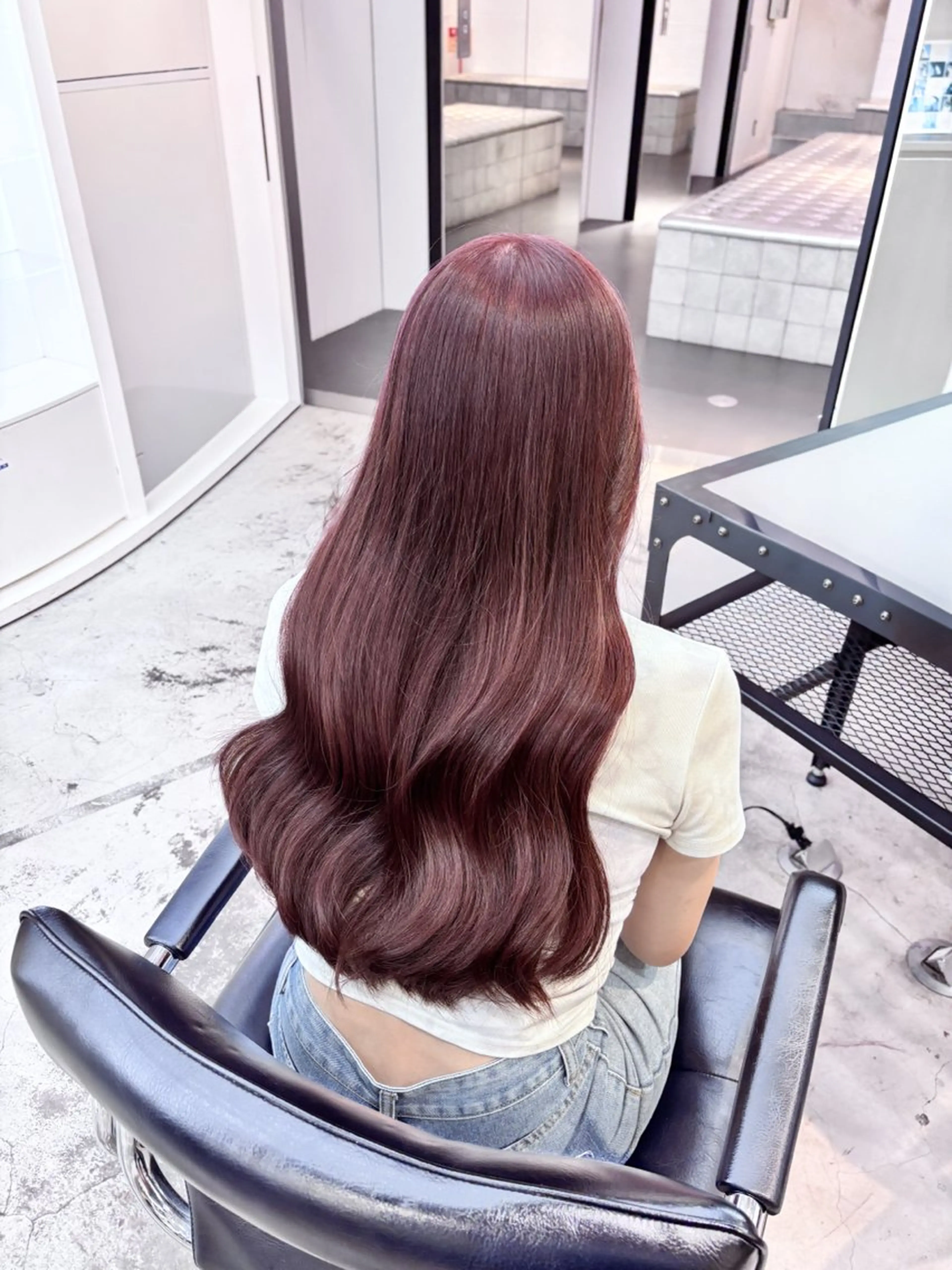 セミロング カラー ヘアアレンジ ヘアカラー トリートメント 🥀モテ暖色× エクステ🥀あかりのヘアスタイル