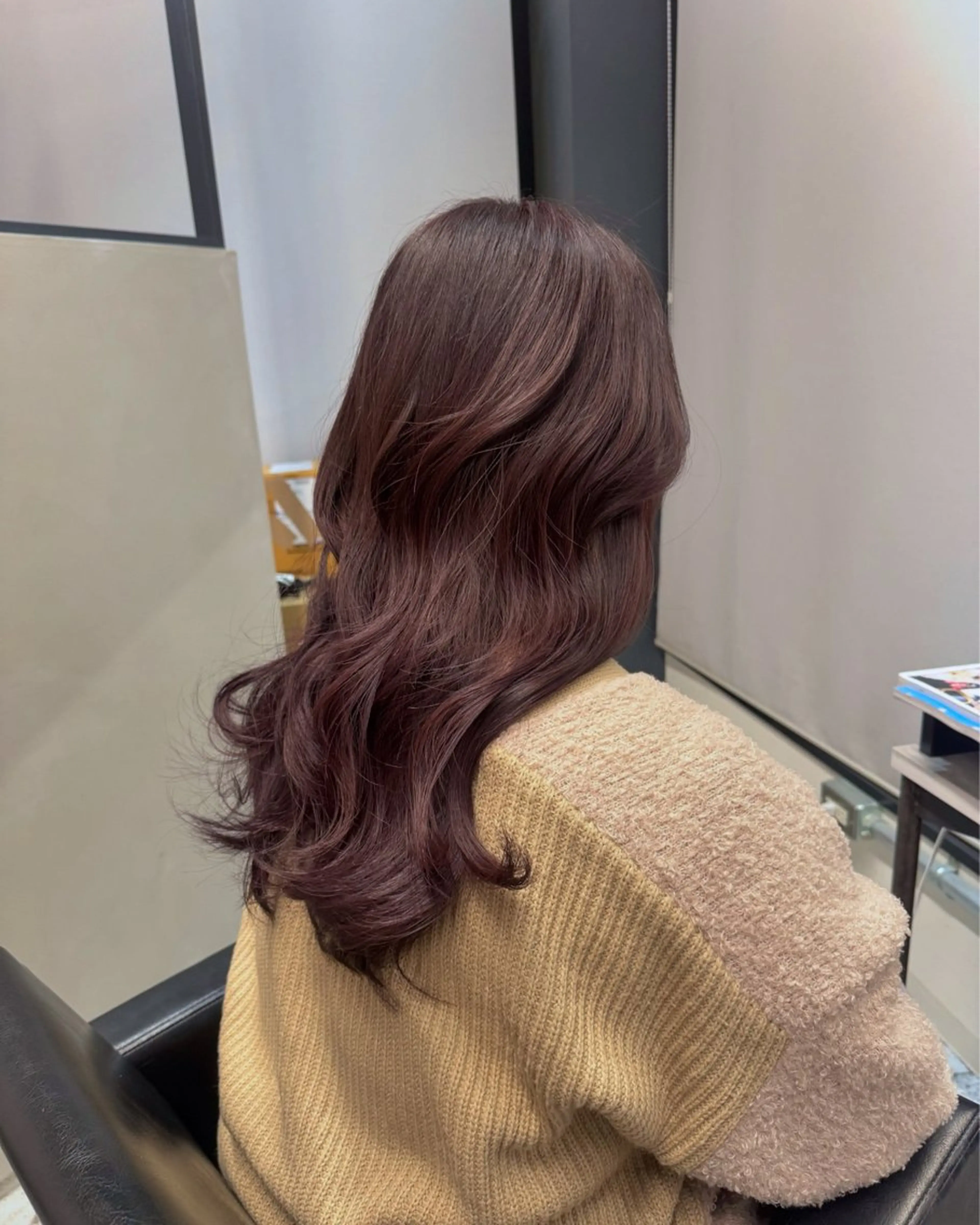 ロング カラー カット ヘアカラー トリートメント 韓国ヘア🇰🇷 YUKINAのヘアスタイル