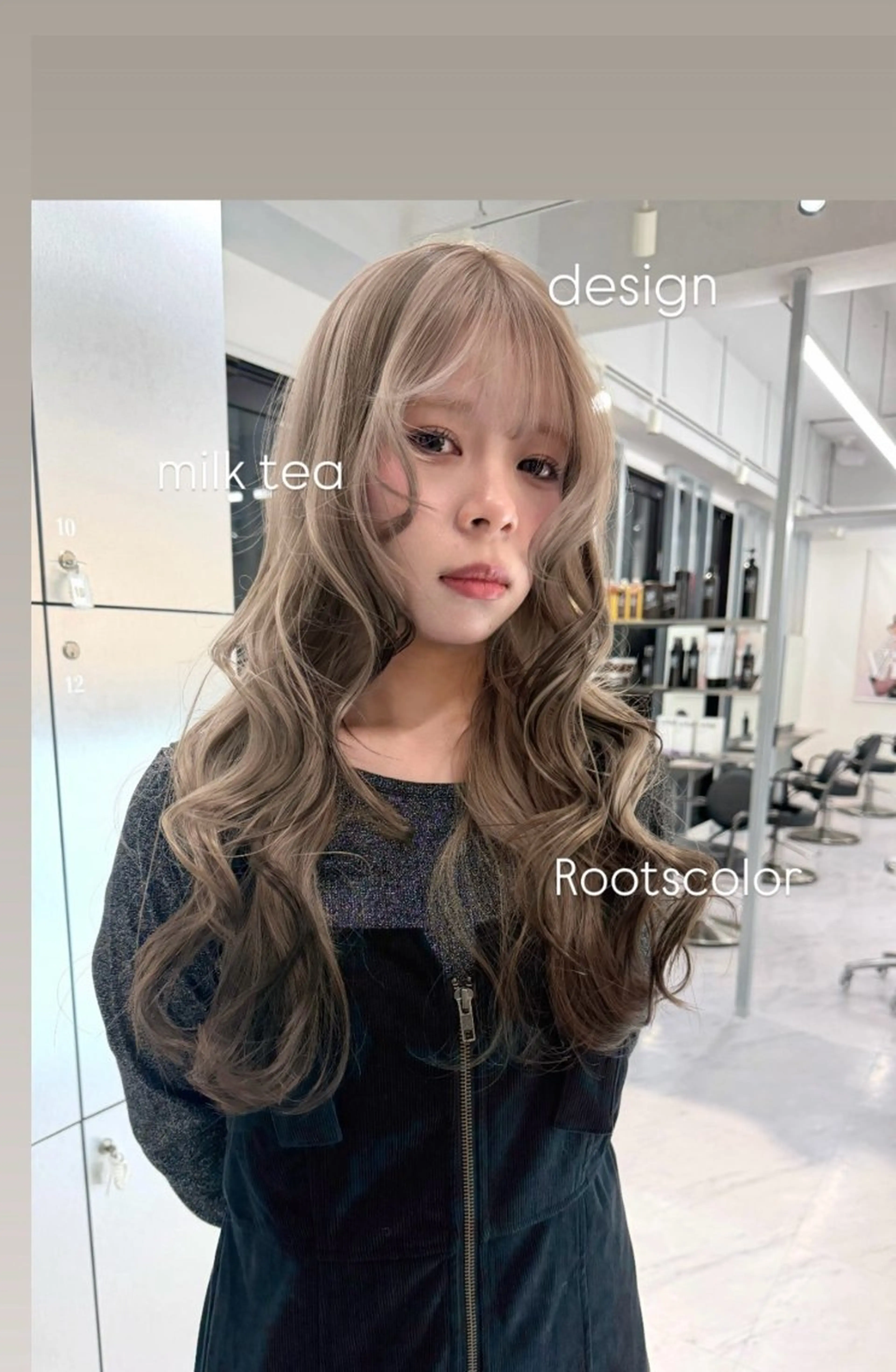 カラー ヘアカラー ハイトーン🤍 🎀高橋桜花のヘアスタイル