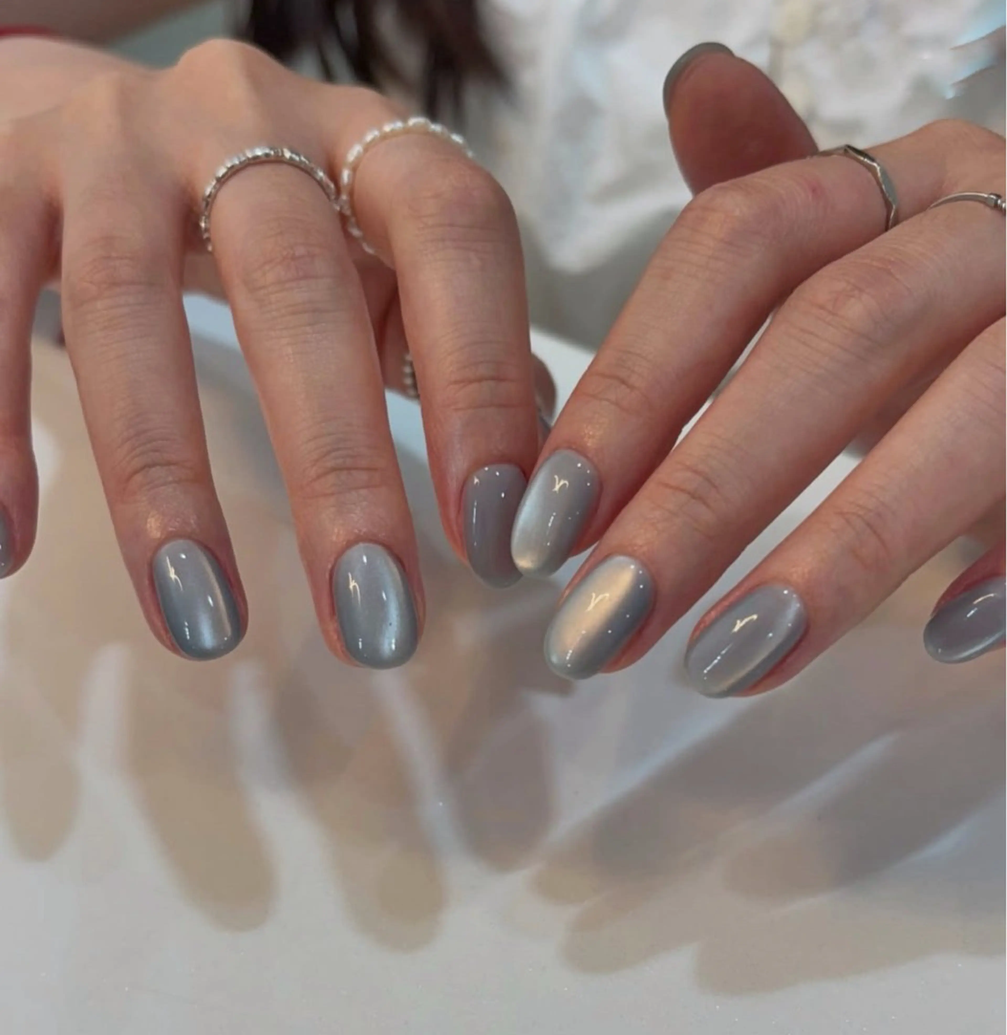 ネイル マグネットネイル ハンドネイル sora ❄️のネイルデザイン