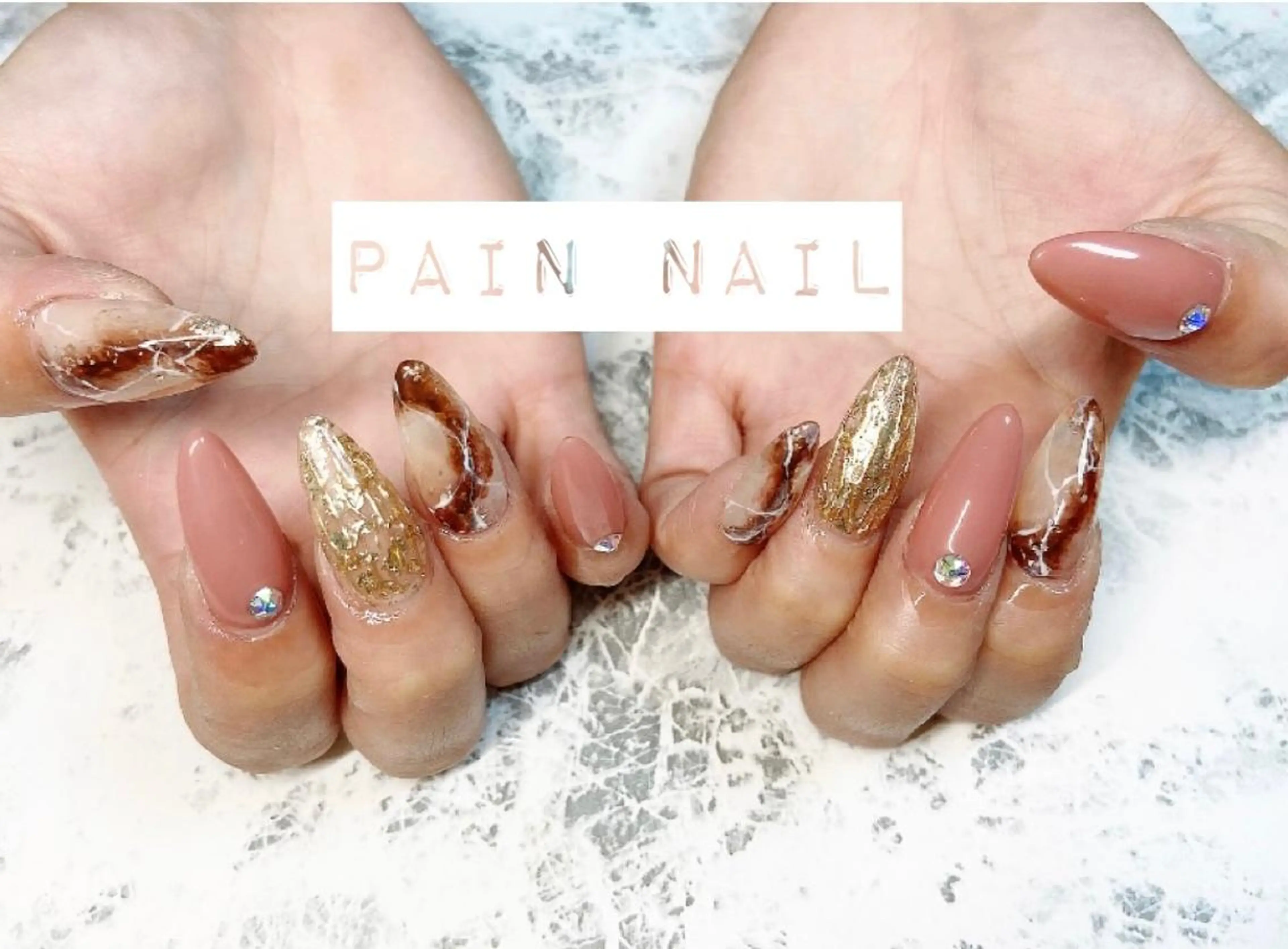 ロング ネイル スカルプネイル P. nailのネイルデザイン