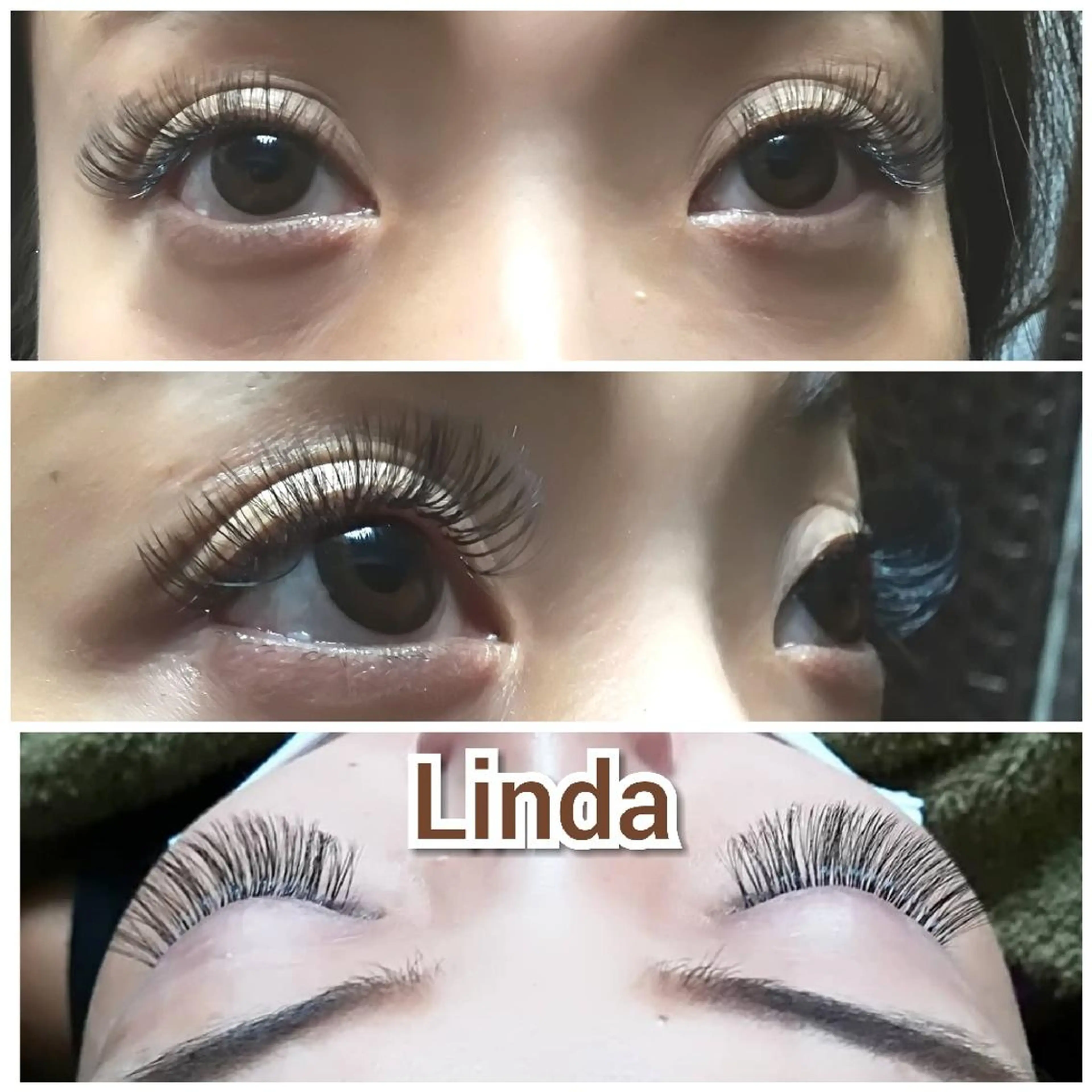 マツエク・マツパ 付け放題 ボリュームラッシュ linda lashesのマツエク・マツパデザイン