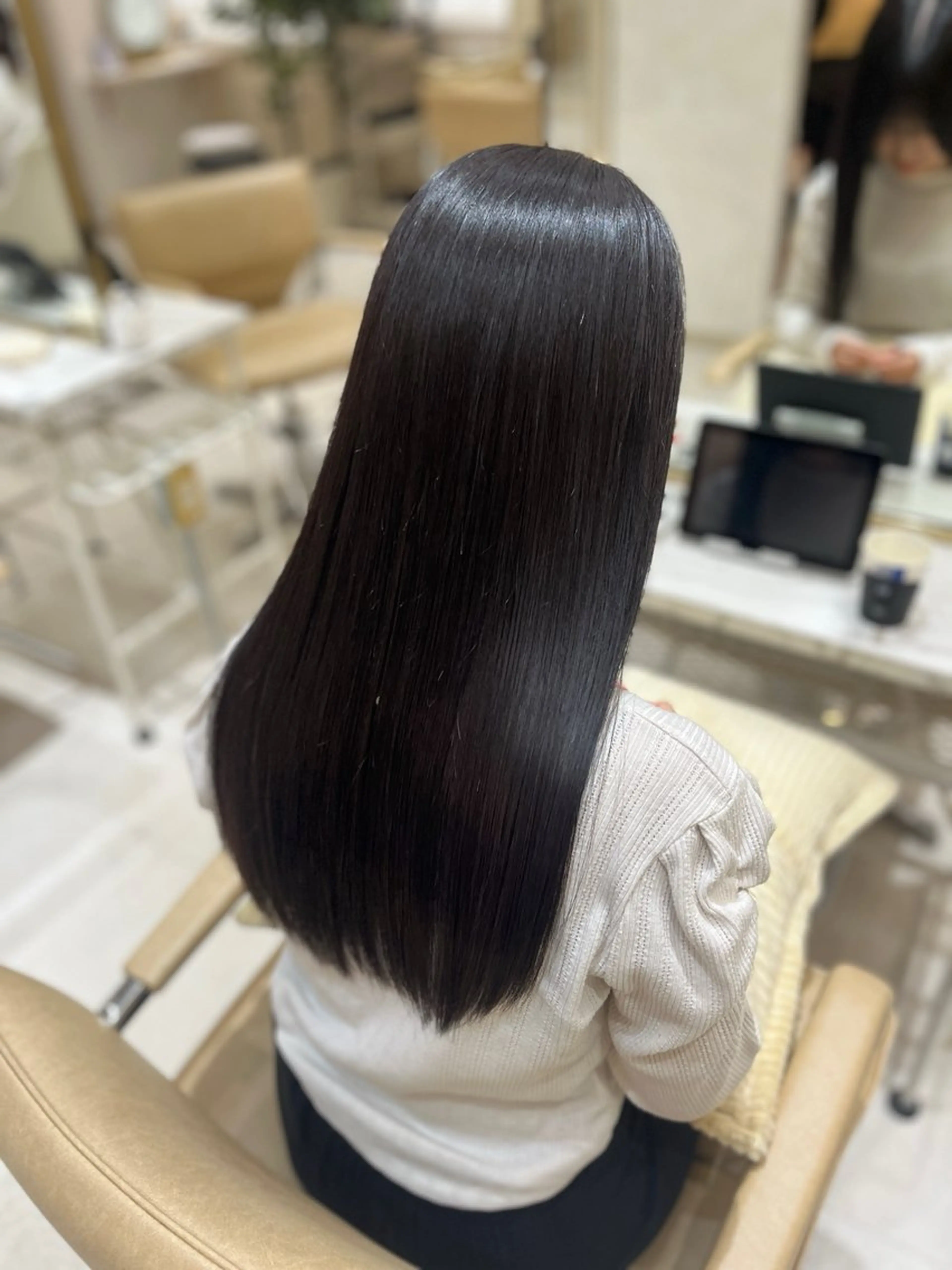 ロング 髪質改善 トリートメント カット ヘアカラー トリートメント Zina/ボブショー ト顔周りKEIKOのヘアスタイル