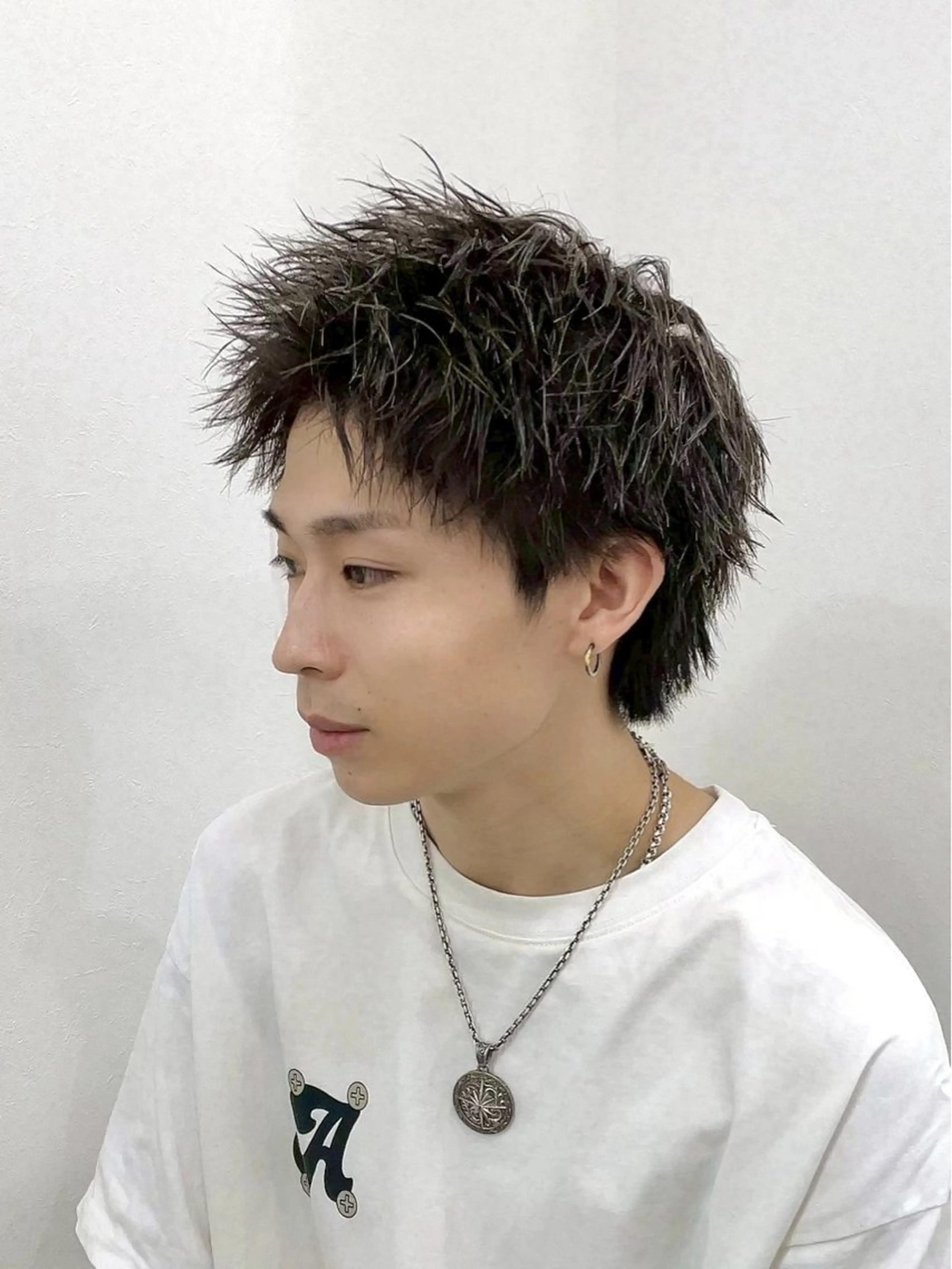 メンズ スパイキーショート カット メンズ専門/パーマ 特化/栄/北出瑞貴のヘアスタイル