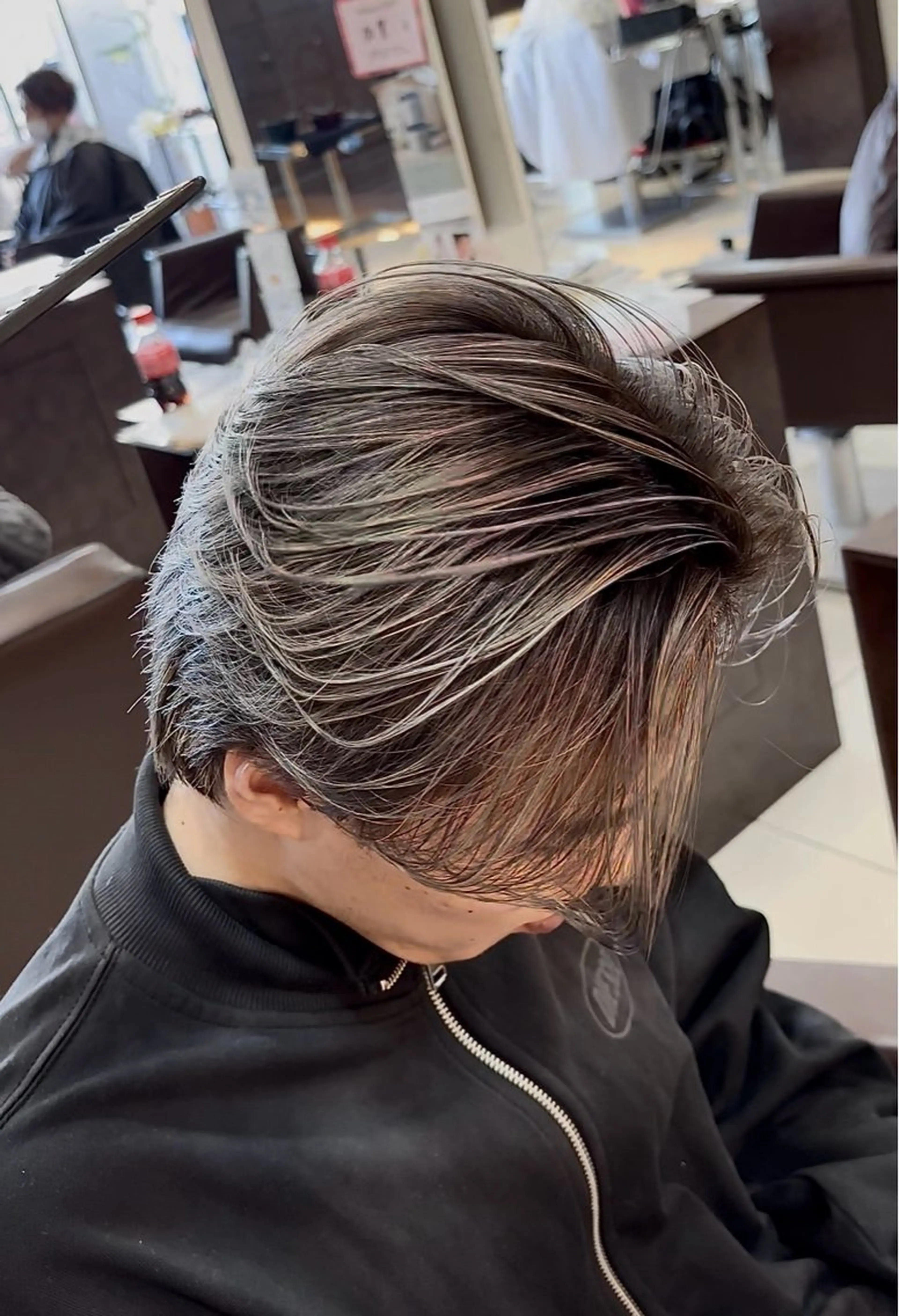 ショート メンズ カット ヘアカラー 静岡/草薙パーマ メンズバレイヤージュのヘアスタイル