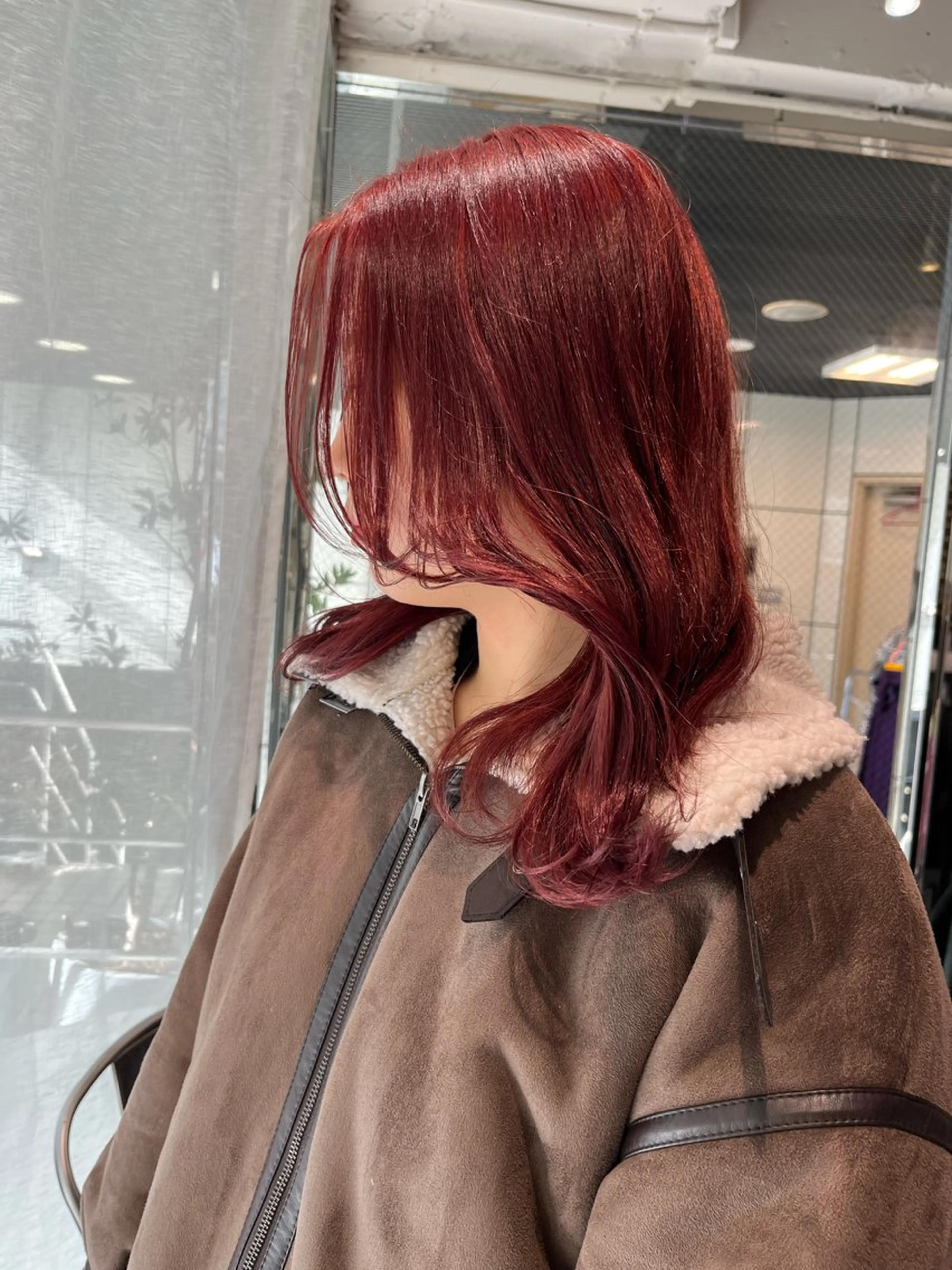 ミディアム カラー ハイトーンカラー 韓国風カラー 髪質改善 韓国風ヘア レイヤーカット 💖デザインカラー/ タダ ハナカ💖のヘアスタイル