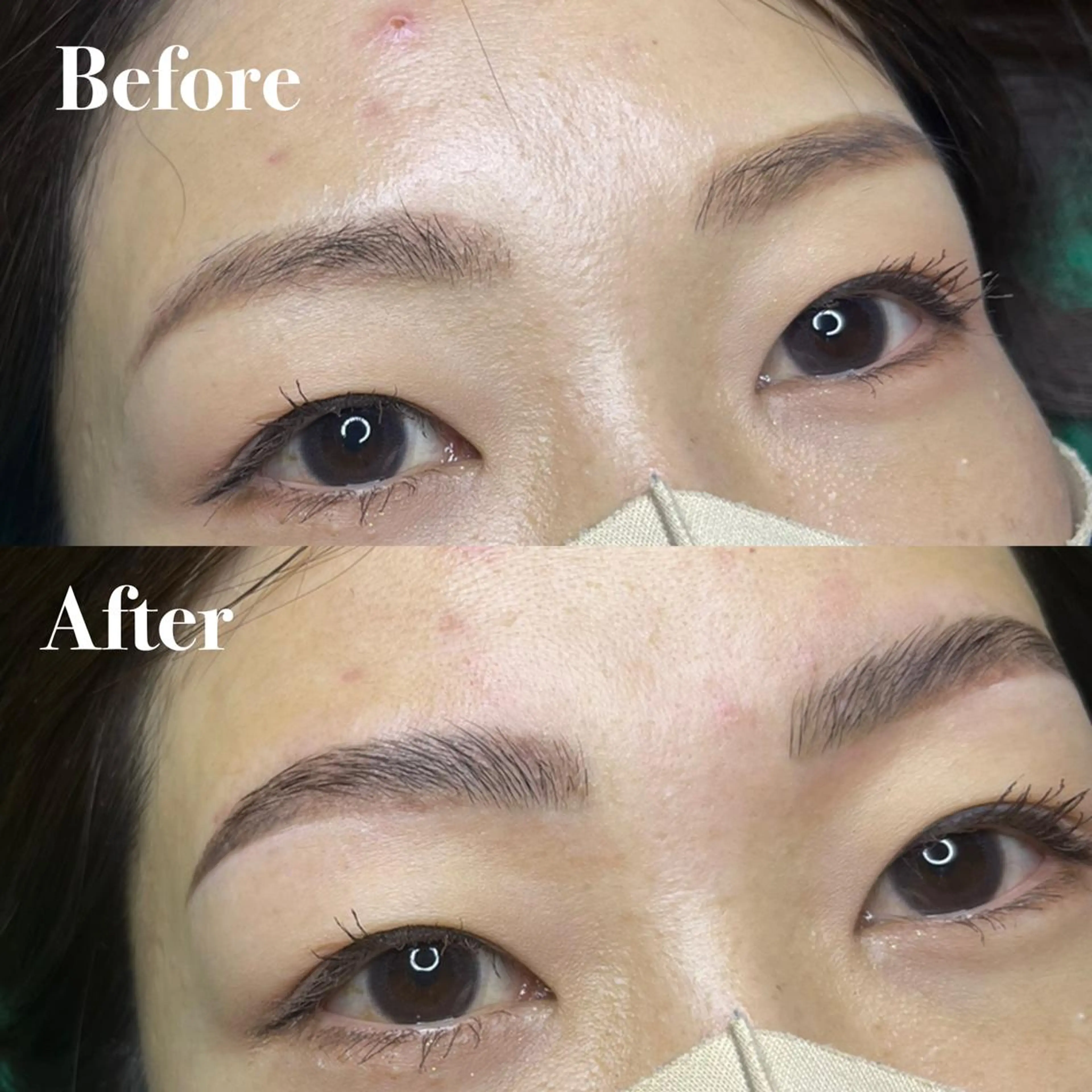 アイブロウ ハリウッドブロウリフト 眉毛と韓国肌質改善 サロン　和泉府中のエステ・リラクイメージ