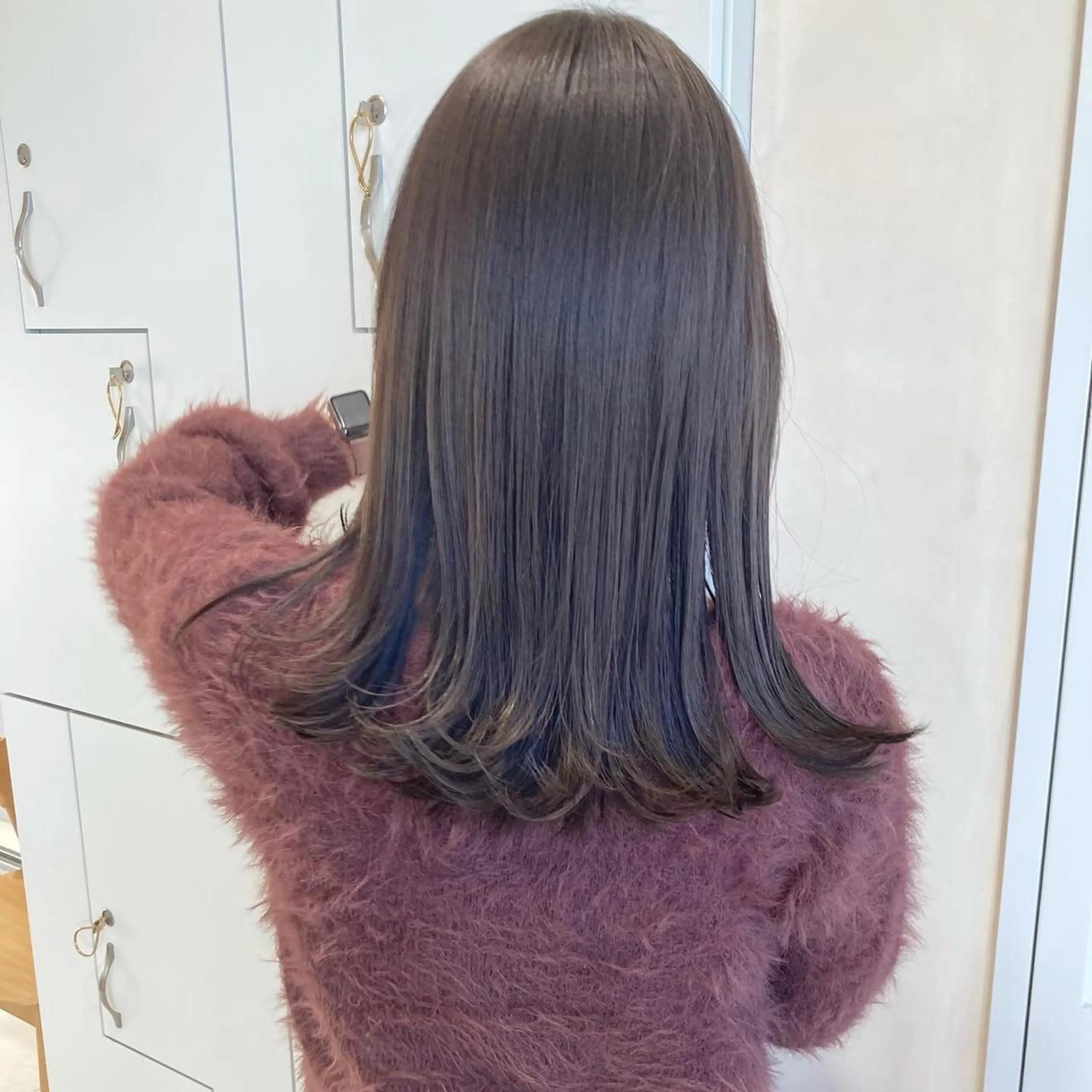 ミディアム カラー 透明感カラー オリーブカラー 髪質改善 トリートメント MURANAKA RYOのヘアスタイル