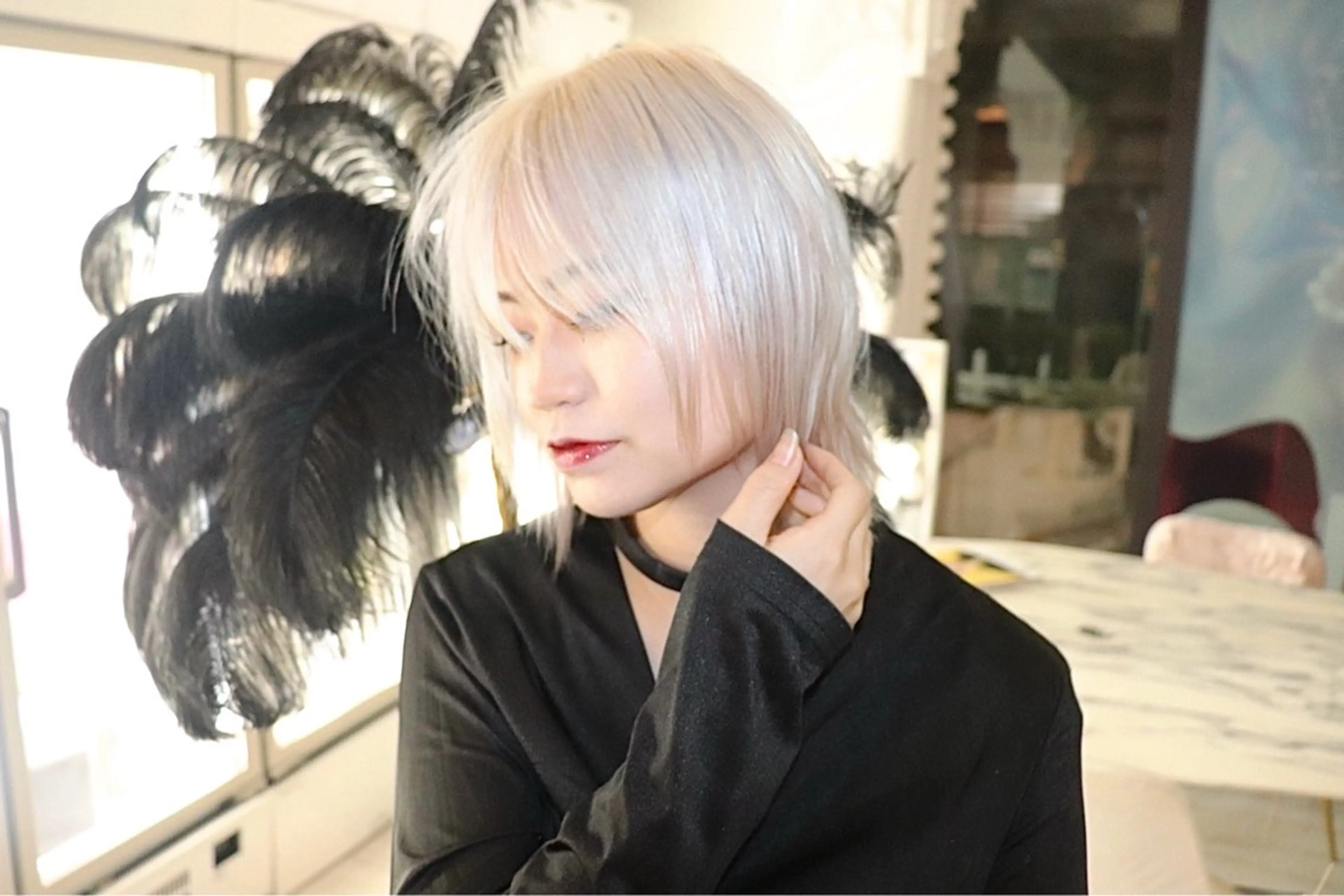 ショート SHIN レイヤー‪‪カットのヘアスタイル