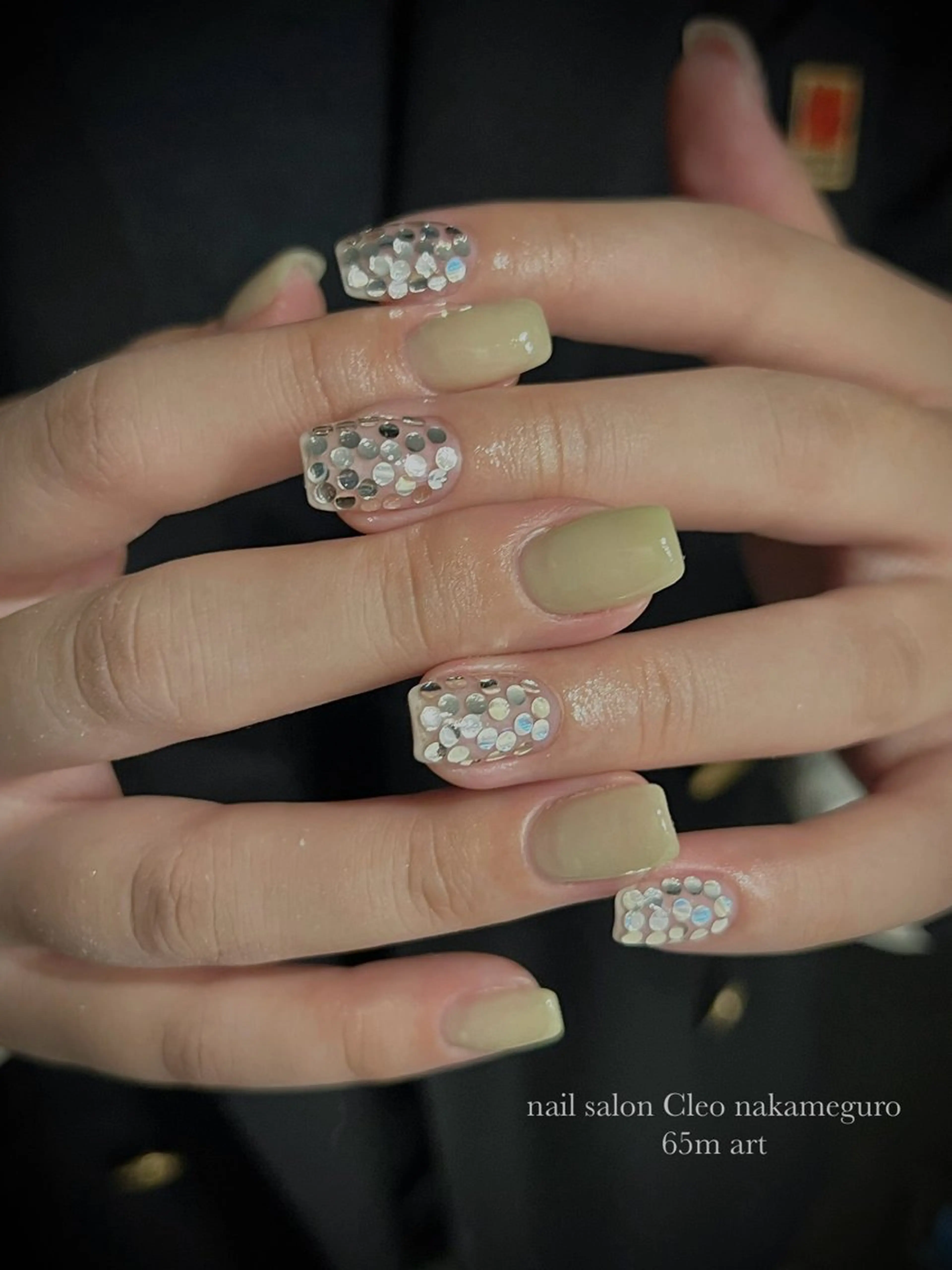 ネイル アートネイル オーロラネイル べっ甲ネイル ブルー ボルドー Cleo中目黒店 Hinahoのネイルデザイン
