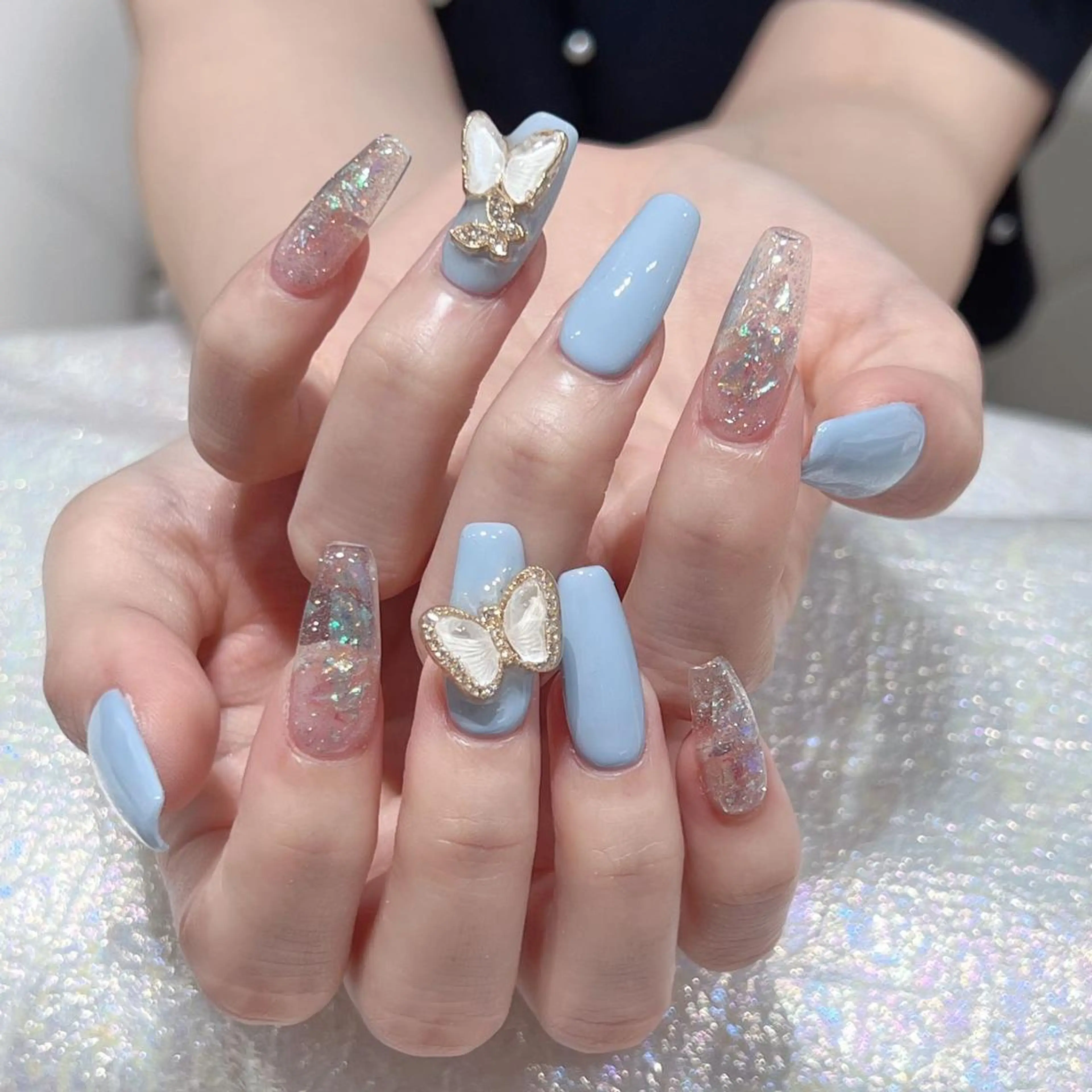 ネイル アートネイル 長さ出し ネイルチップ Queens PUPUのネイルデザイン