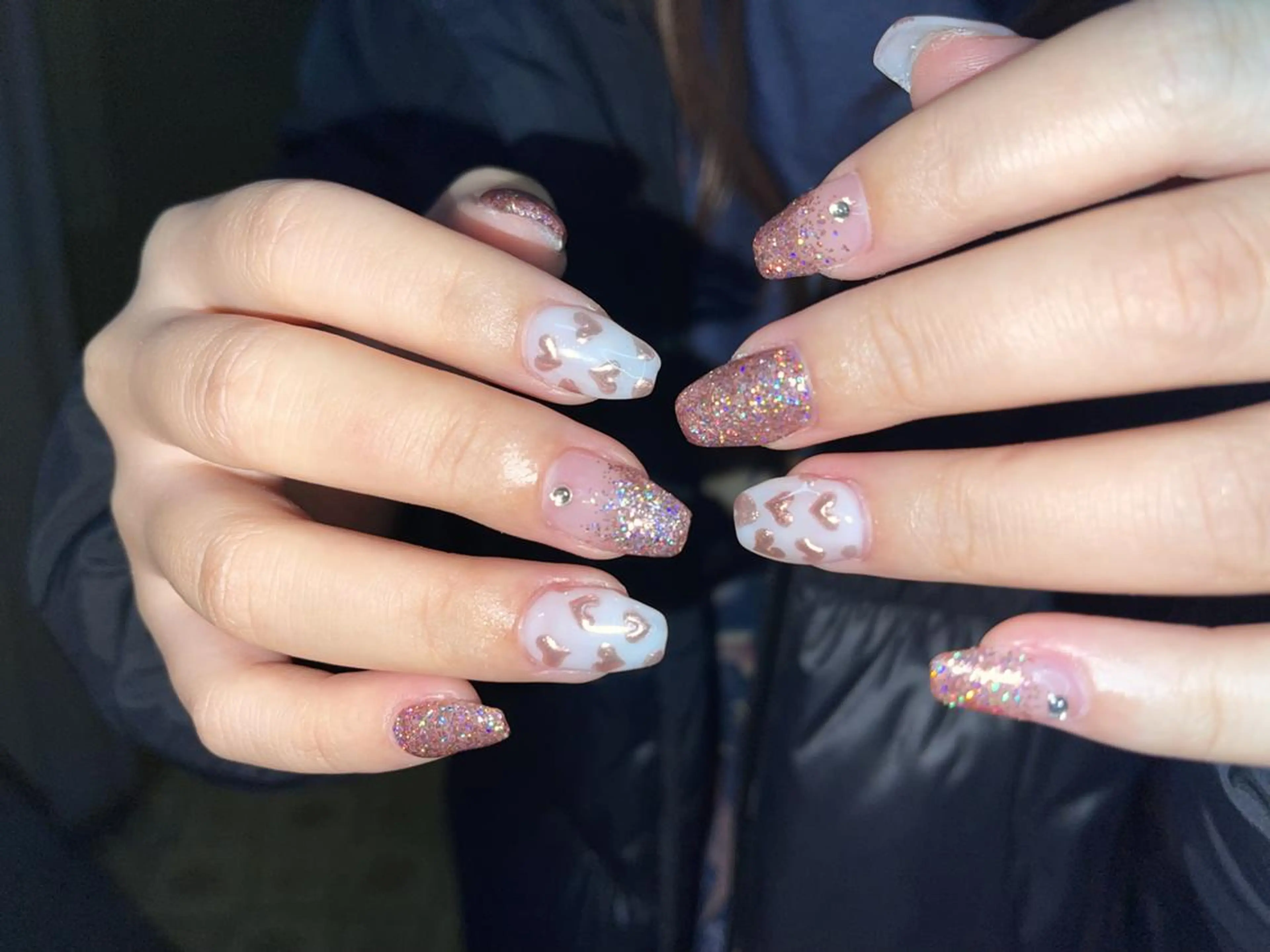 ネイル ハンドネイル ki🍒🍒 ki ツルツルネイルのネイルデザイン