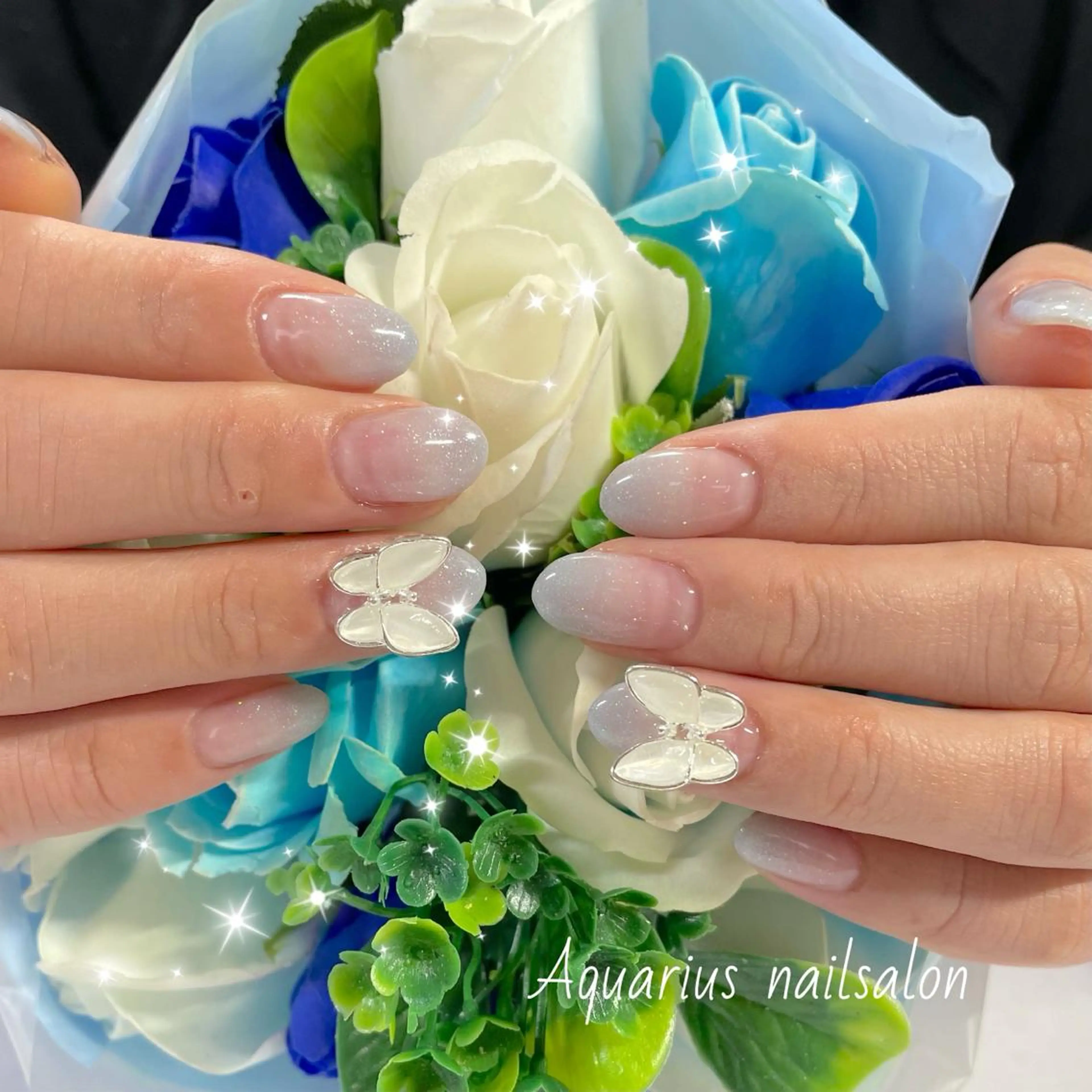 ネイル グラデーション 奥園 良恵のネイルデザイン