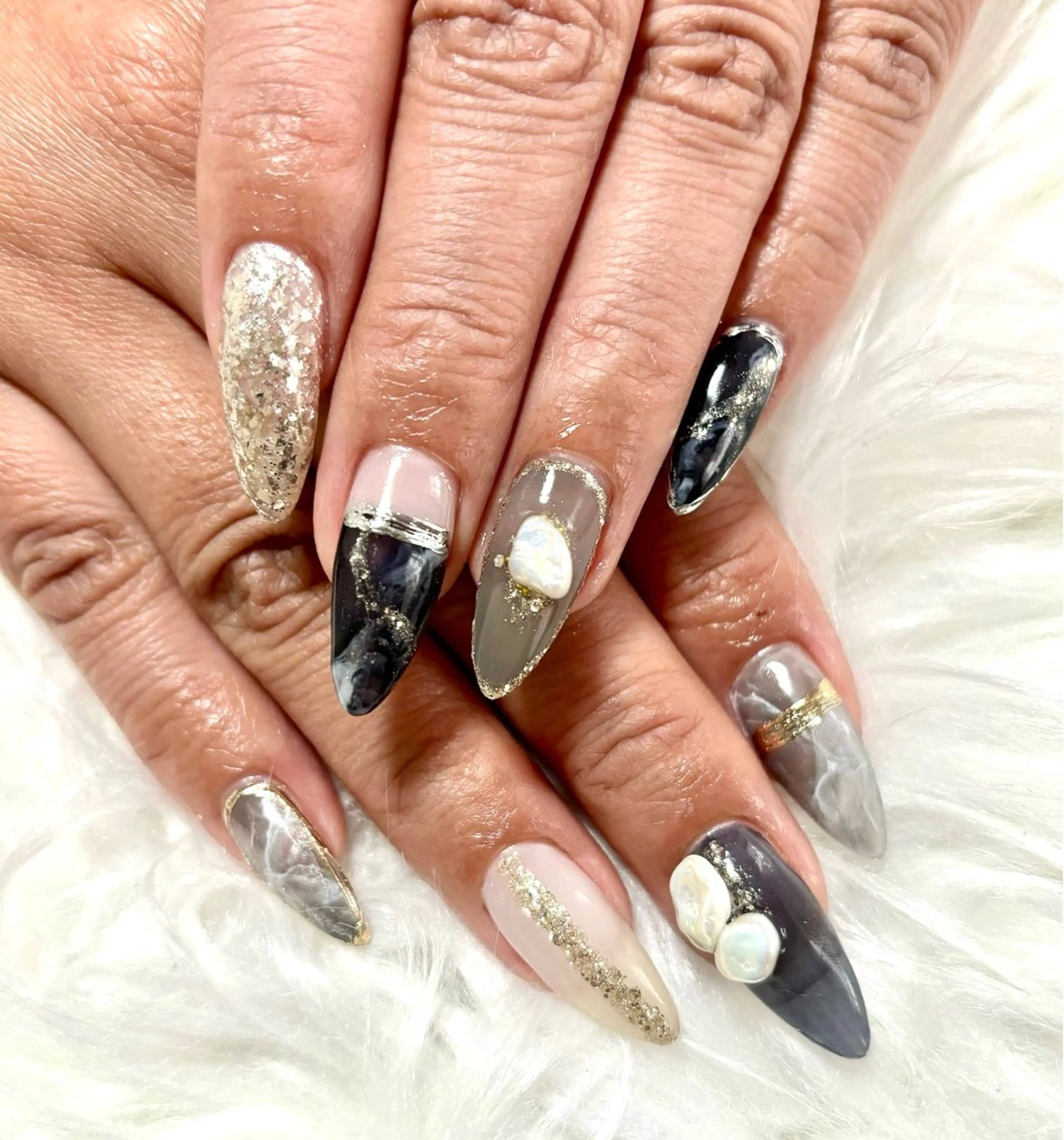 ネイル ハンドネイル nail salon HIRUKANAのネイルデザイン