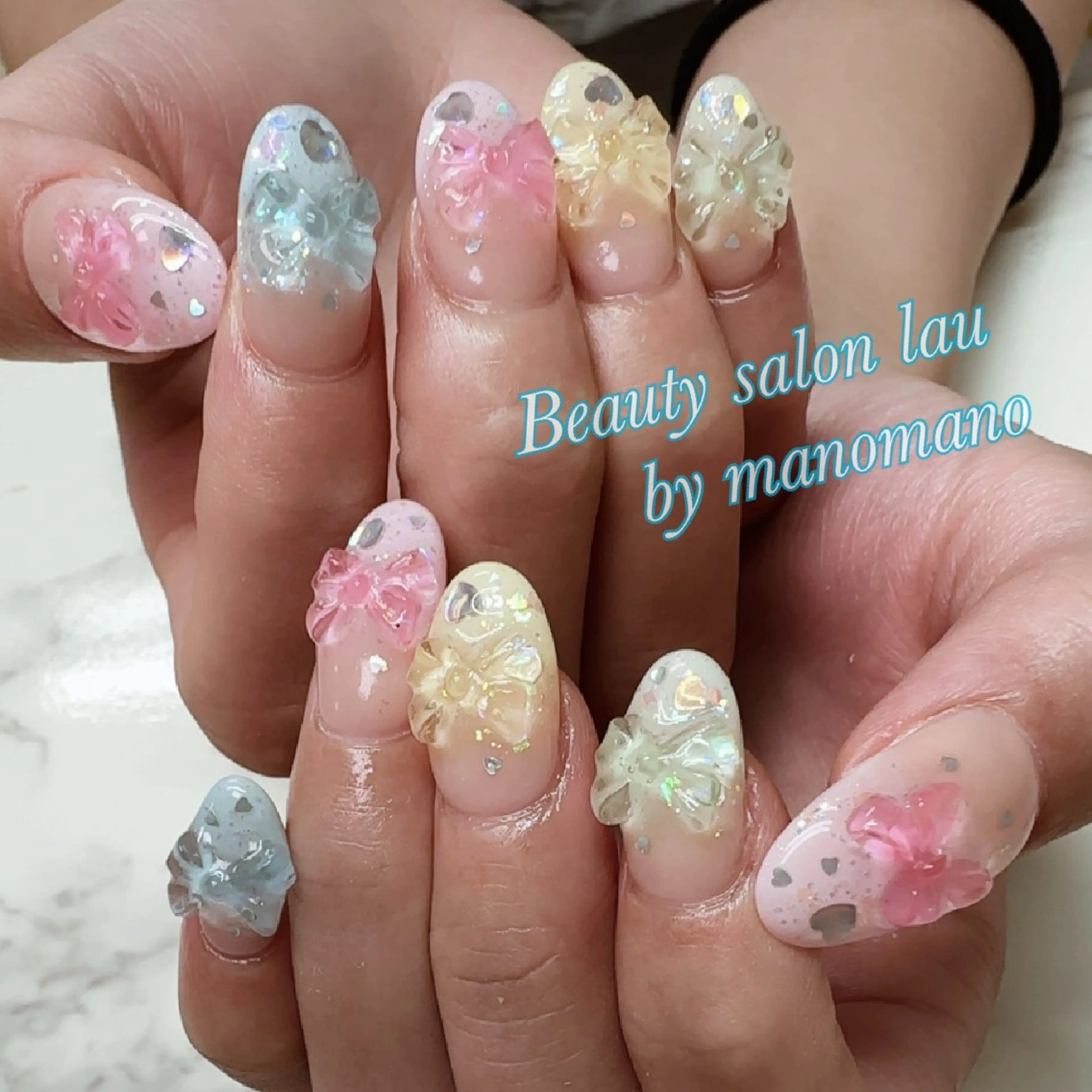 ネイル ハンドネイル ラウバイマノマノ なかざとのネイルデザイン