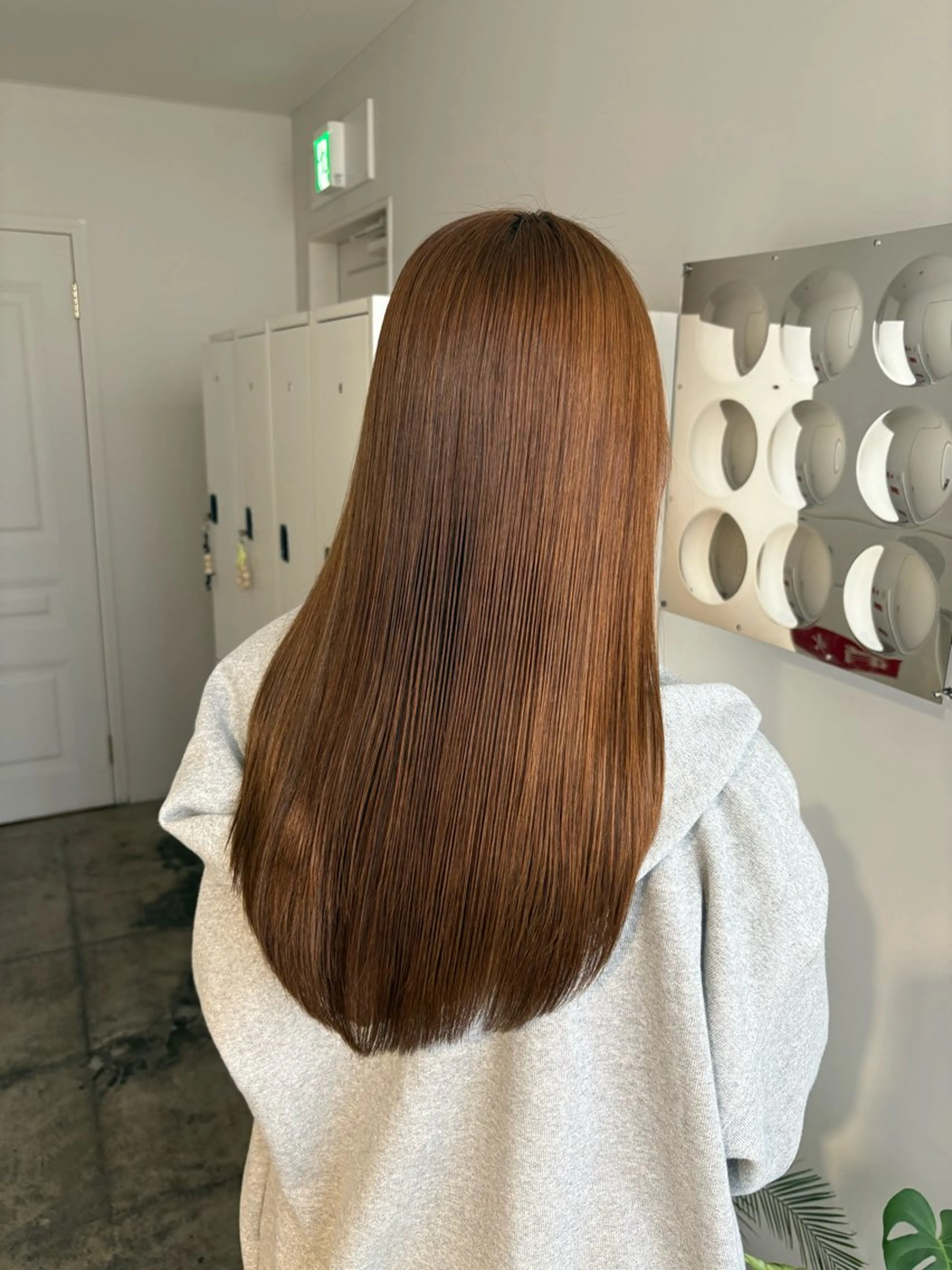 ロング 縮毛矯正 トリートメント 琉花/Jrスタイリス ト/レイヤーカットのヘアスタイル