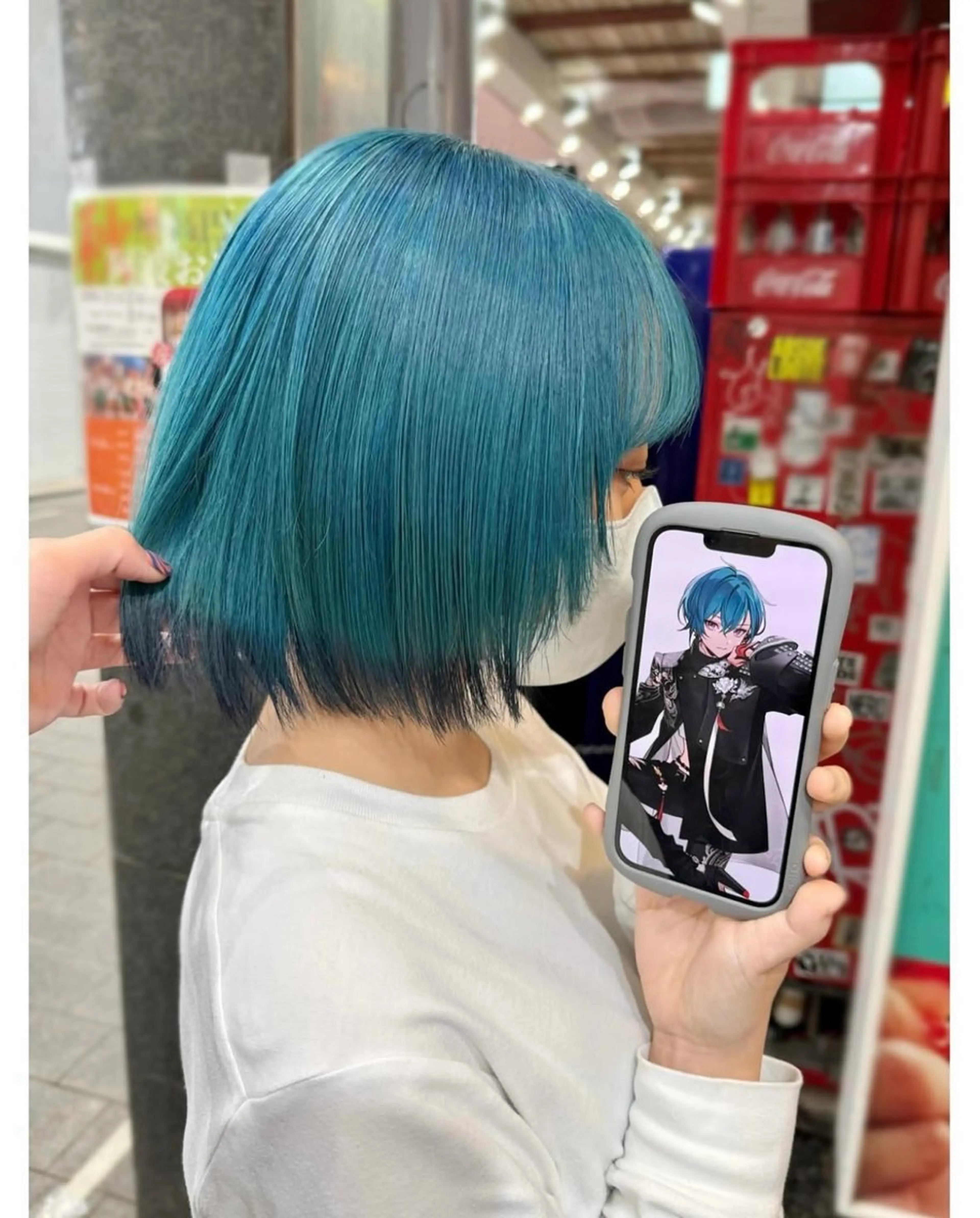 ショート カラー 黒髪 ヘアカラー GARU-ガル-所属・TSUNO🦖 派手髪/オタク美容師のヘアスタイル