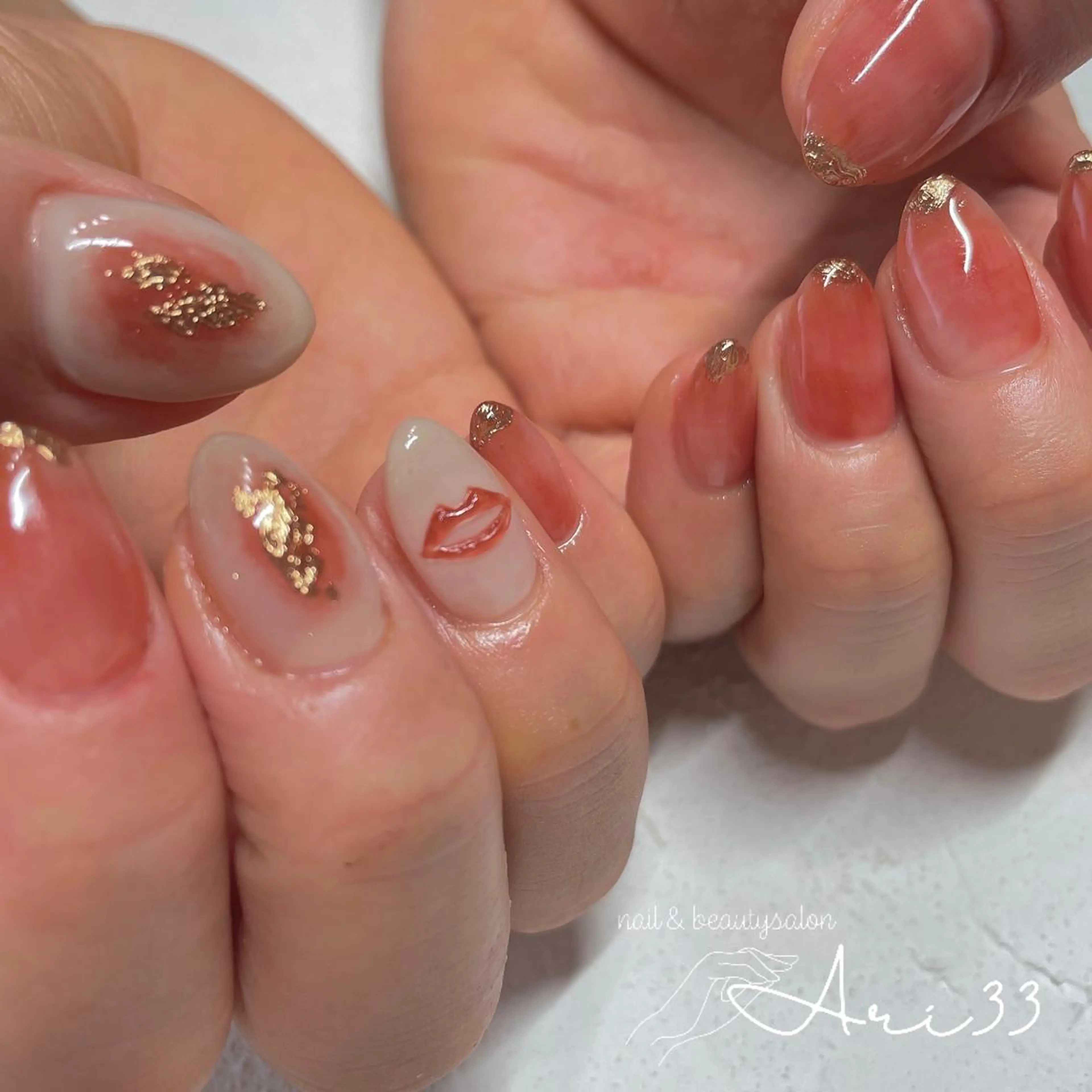 ネイル ハンドネイル プライベートサロン Ari33nailのネイルデザイン