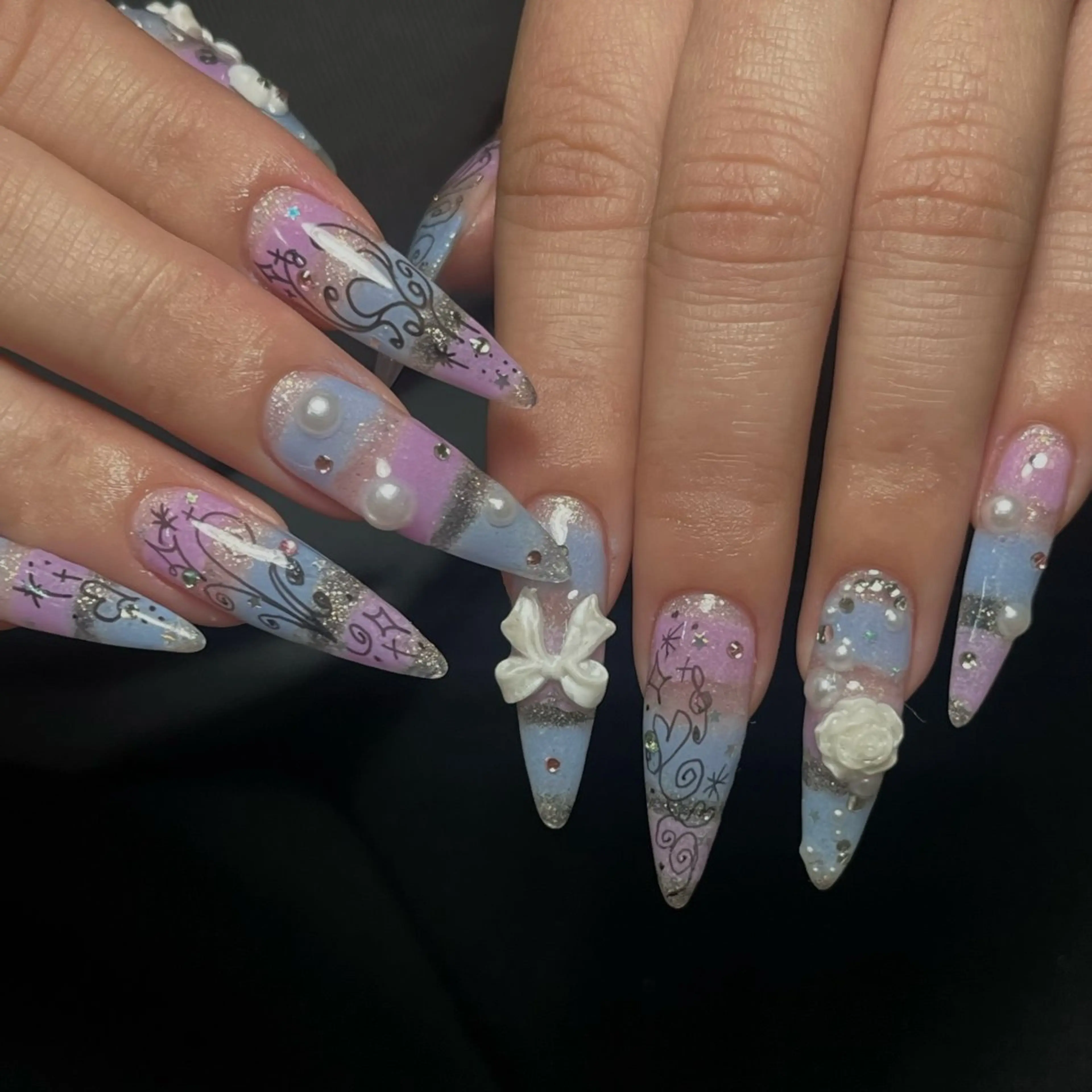 人気No.2‼️ロングネイル💅《長さだし10本＋120分アートし放題》¥16,000の写真