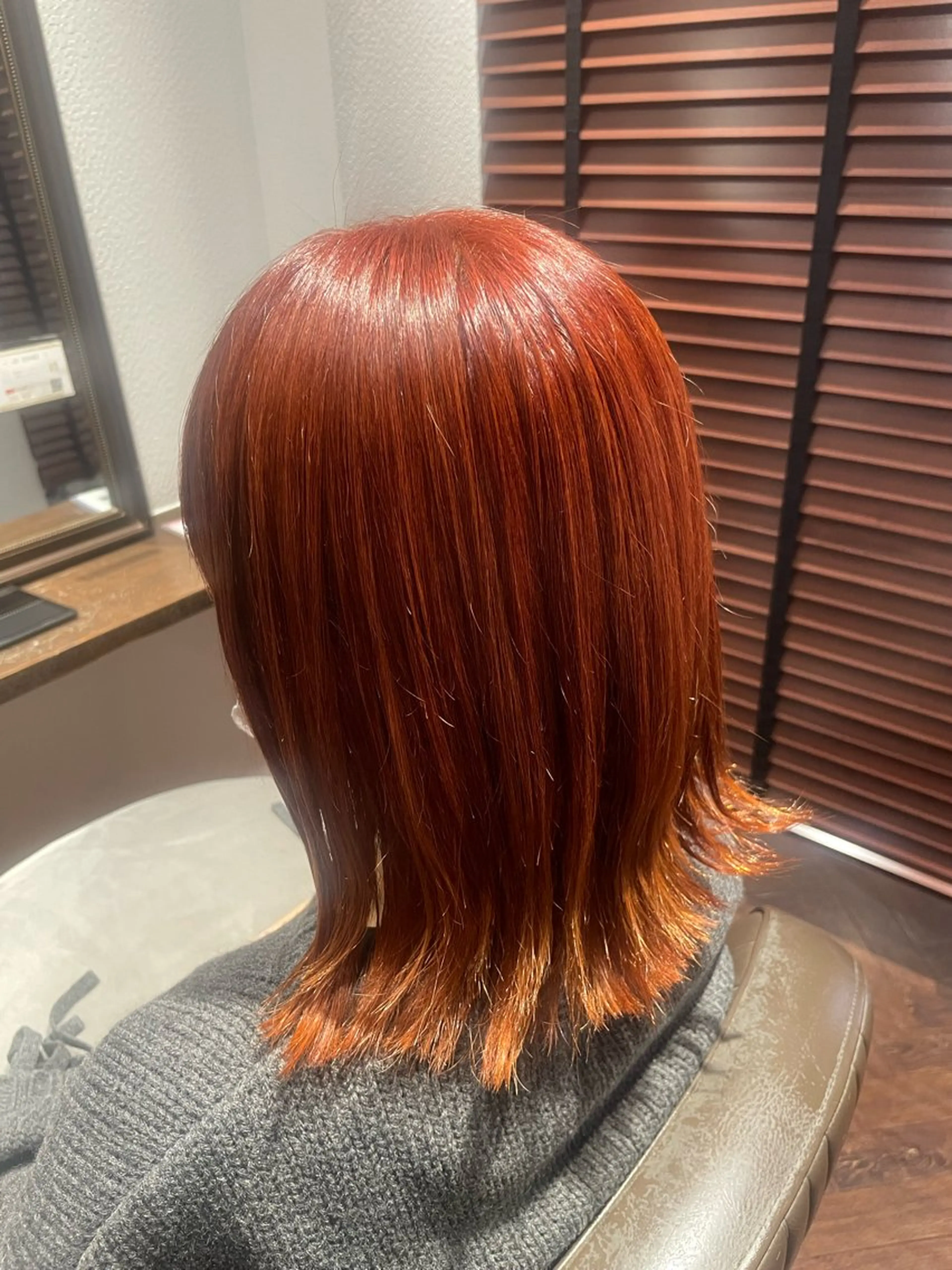 ミディアム カラー ボブ くびれヘア 髪質改善 韓国風ヘア 縮毛矯正 カット ヘアカラー トリートメント ◇おの あすか◇のヘアスタイル