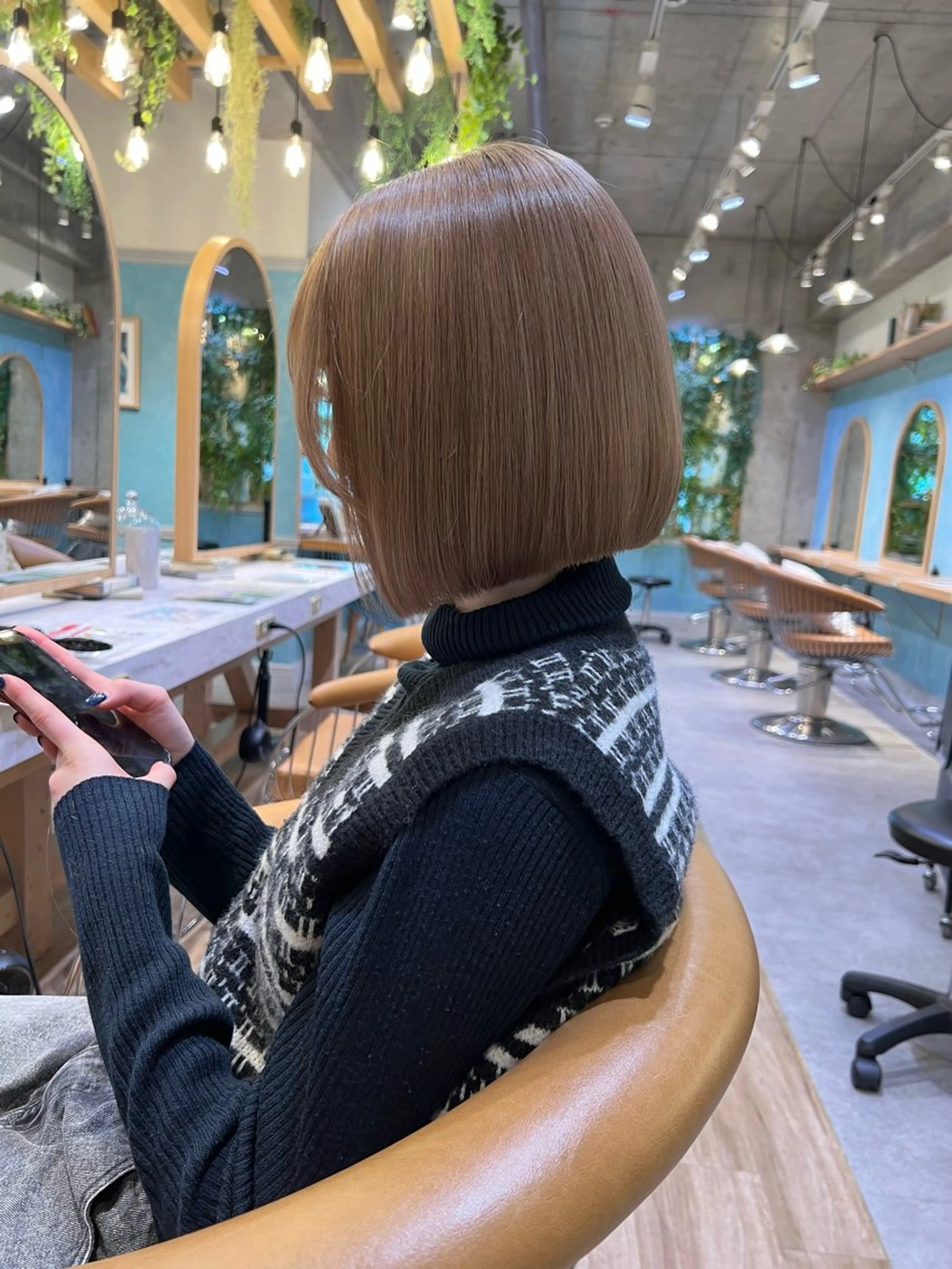 ミディアム カット ヘアカラー 大宮/ボブ/縮毛矯正 大瀧菜月のヘアスタイル