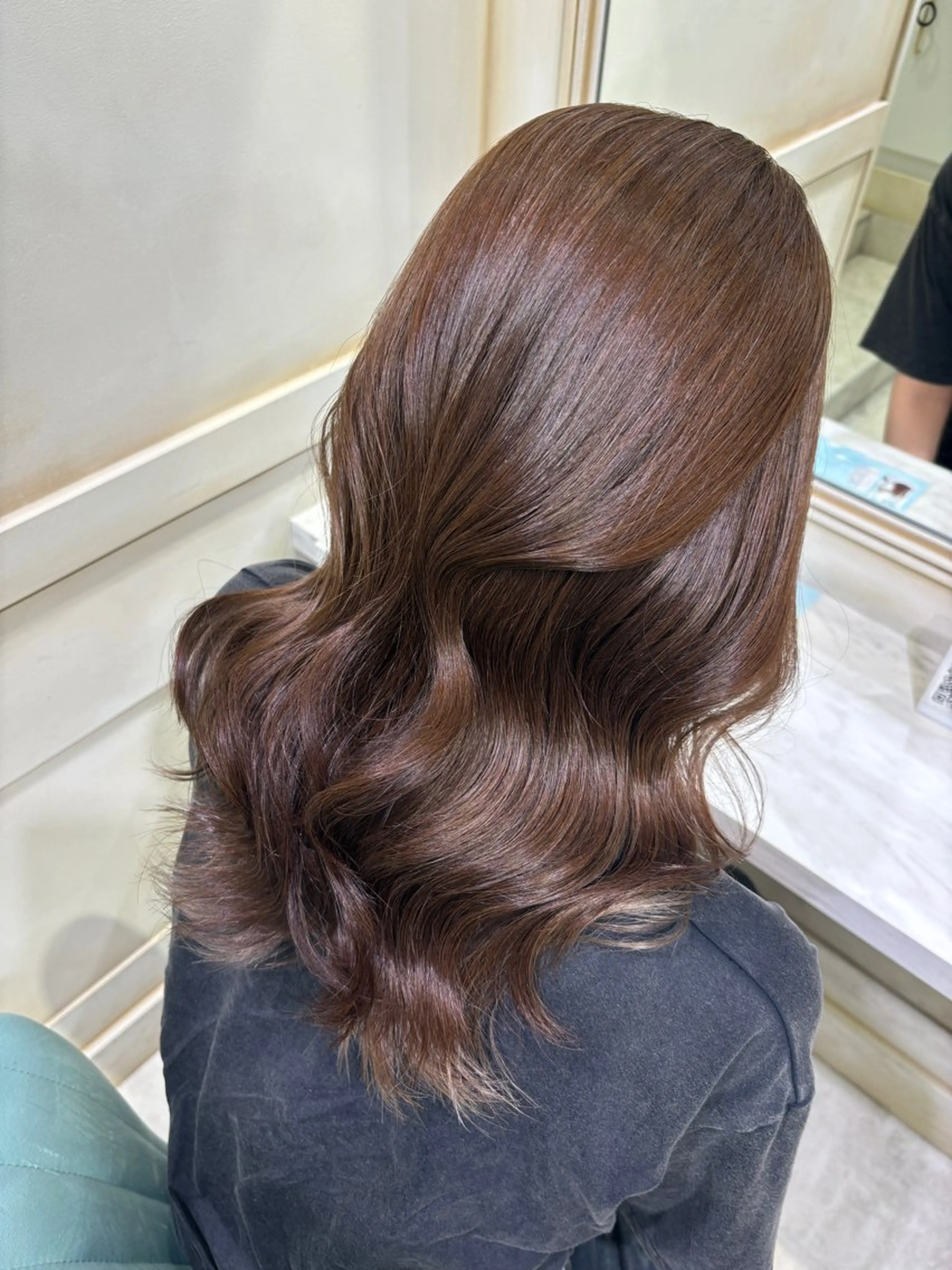 ロング カラー ベージュカラー オリーブベージュ 透明感カラー/ kazusaのヘアスタイル