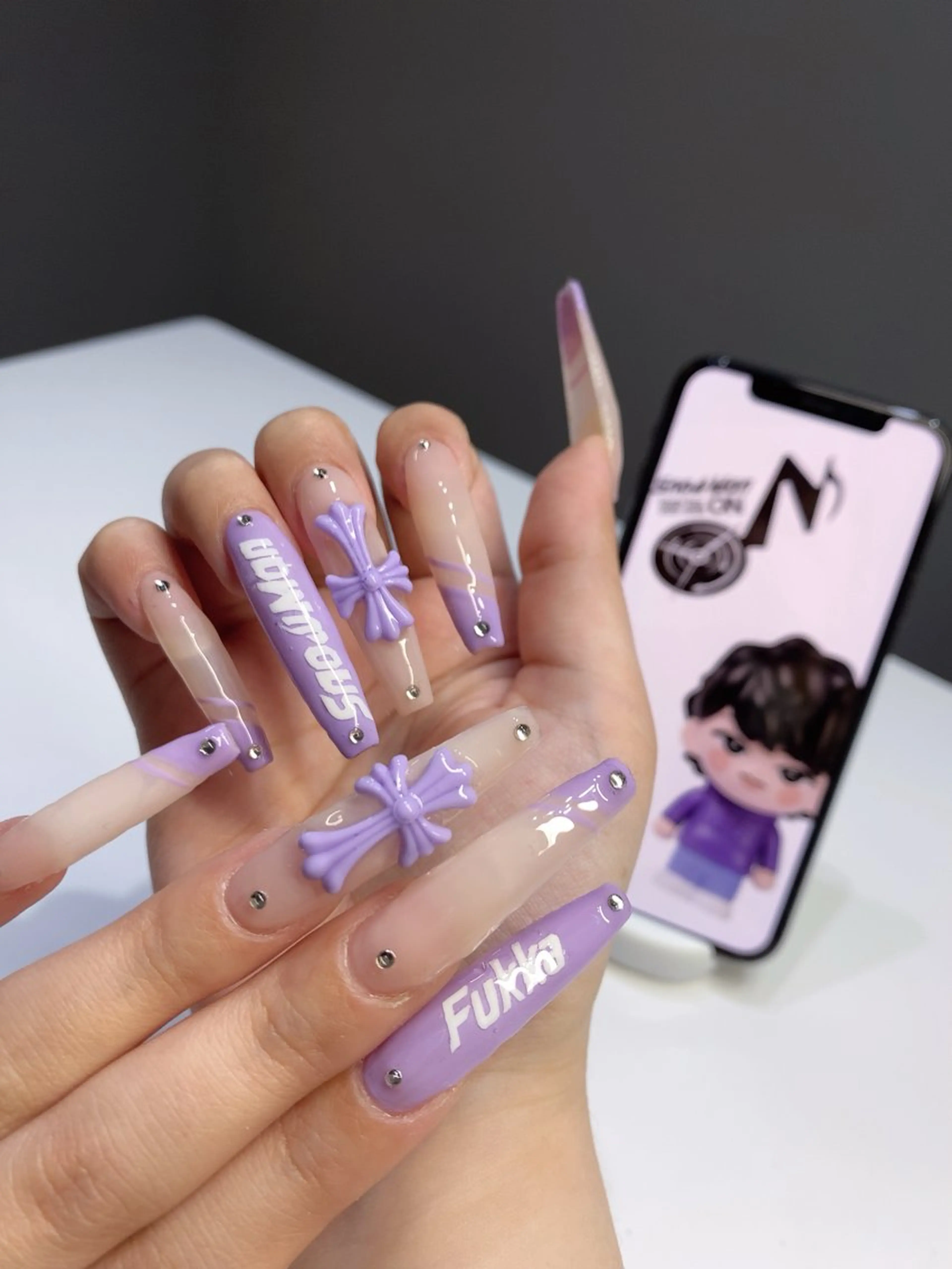 ネイル アートネイル 長さ出し nao 2meのネイルデザイン