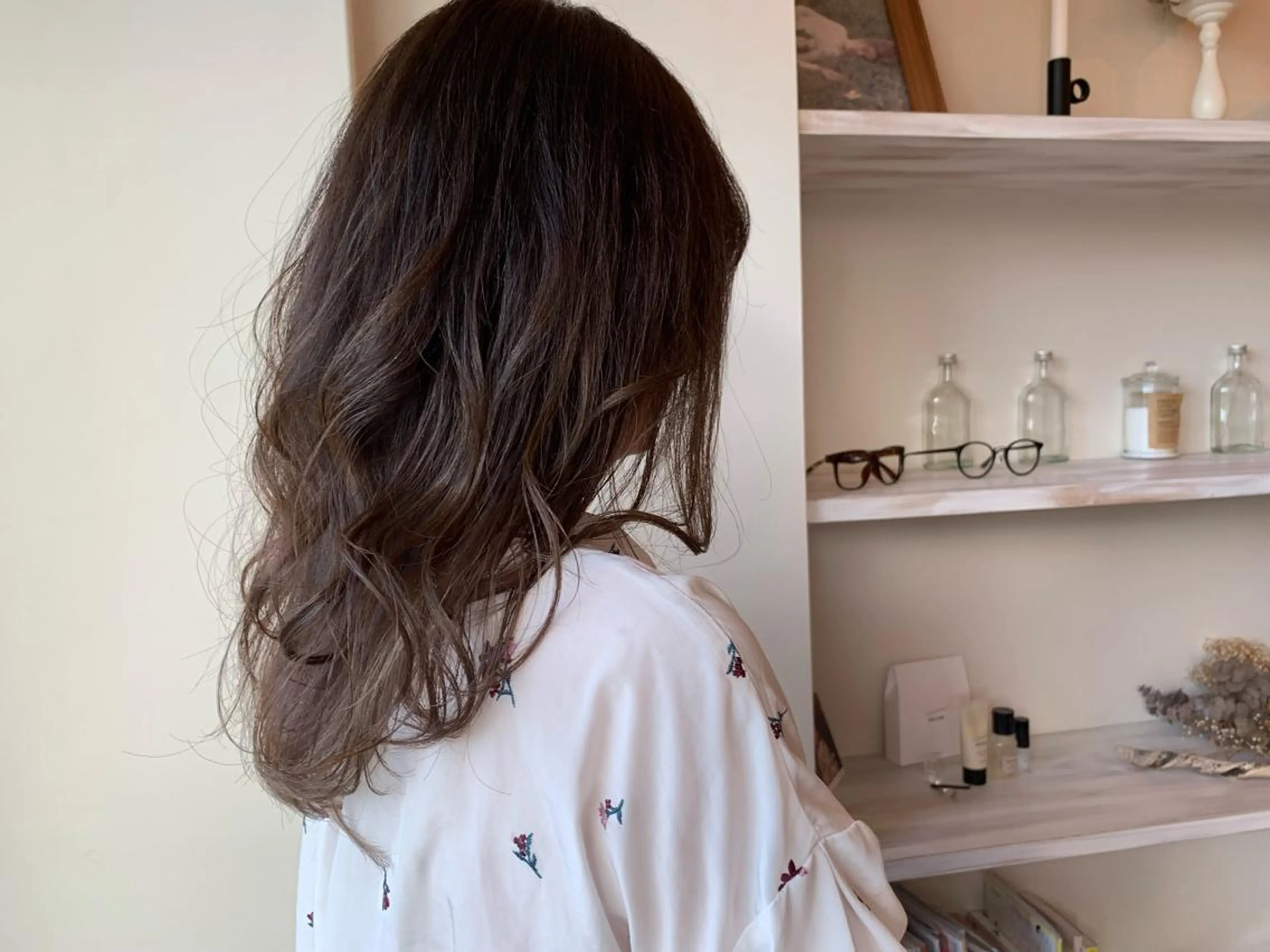 セミロング カラー 透明感カラー ボブウルフ／ボブ Satsuki【名駅のヘアスタイル