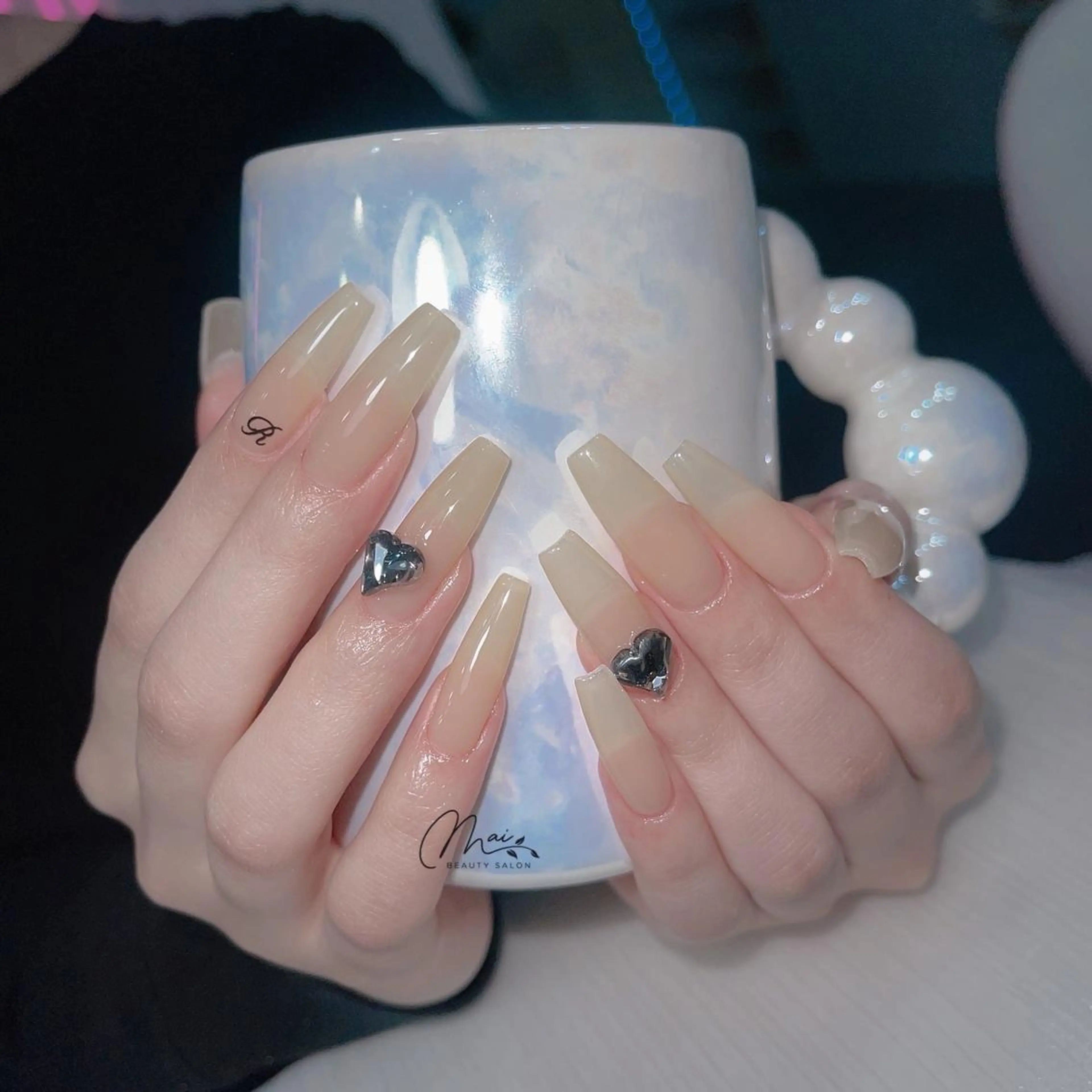 ネイル チークネイル フラッシュネイル フレンチネイル ジェルネイル 韓国ネイル ハンドネイル MaiBeauty マイ マイのネイルデザイン