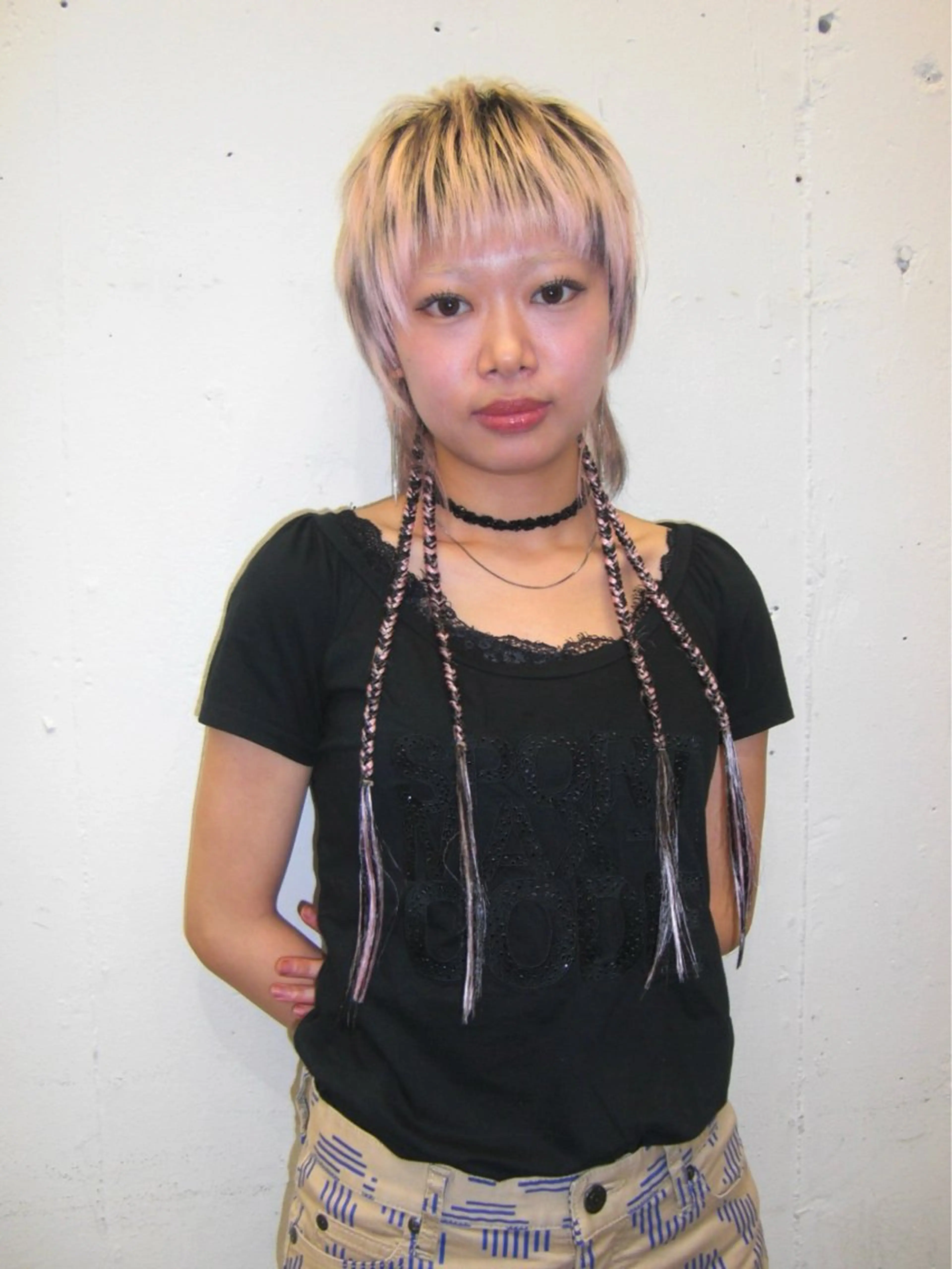 ショート ヘアアレンジ エクステ コーンロウ／ブレイズ SYUのヘアスタイル