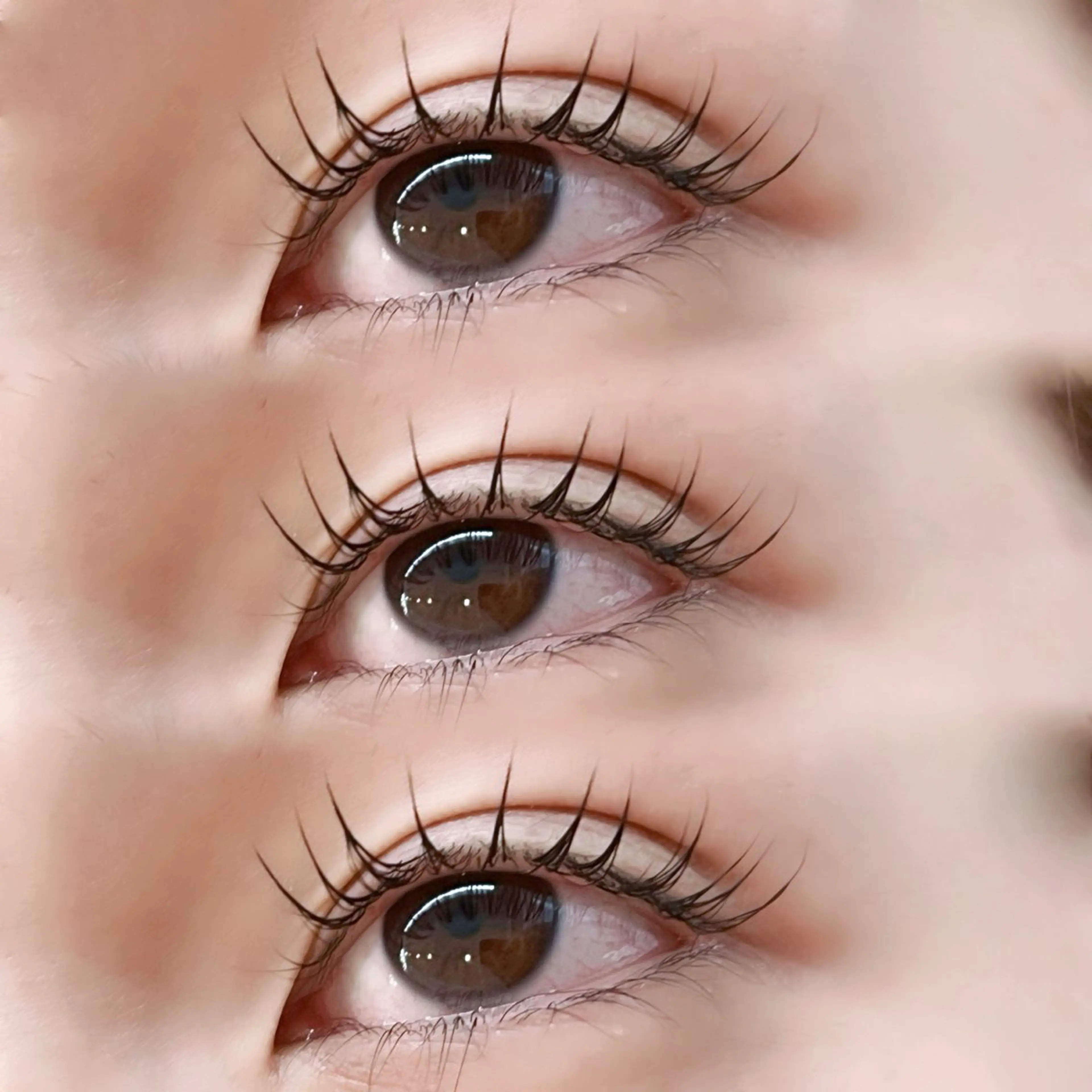 プレミアムフラット　マツエク100本➕美容コーティング仕上げで束感まつ毛👀✨オフ無料❣️の写真