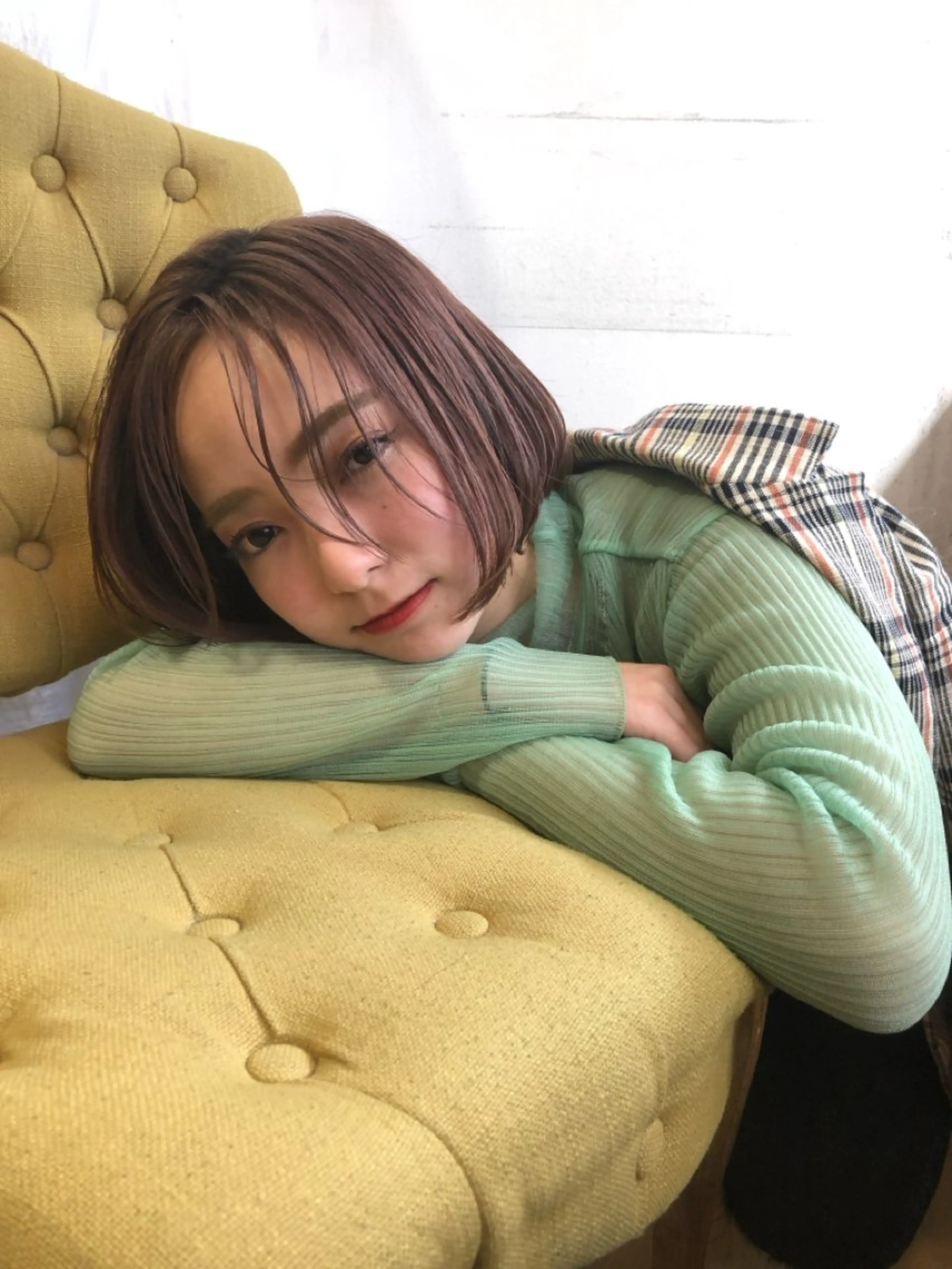 ショート カラー カット ヘアカラー トリートメント ショート/ボブ/ 心斎橋/宮脇美奈のヘアスタイル