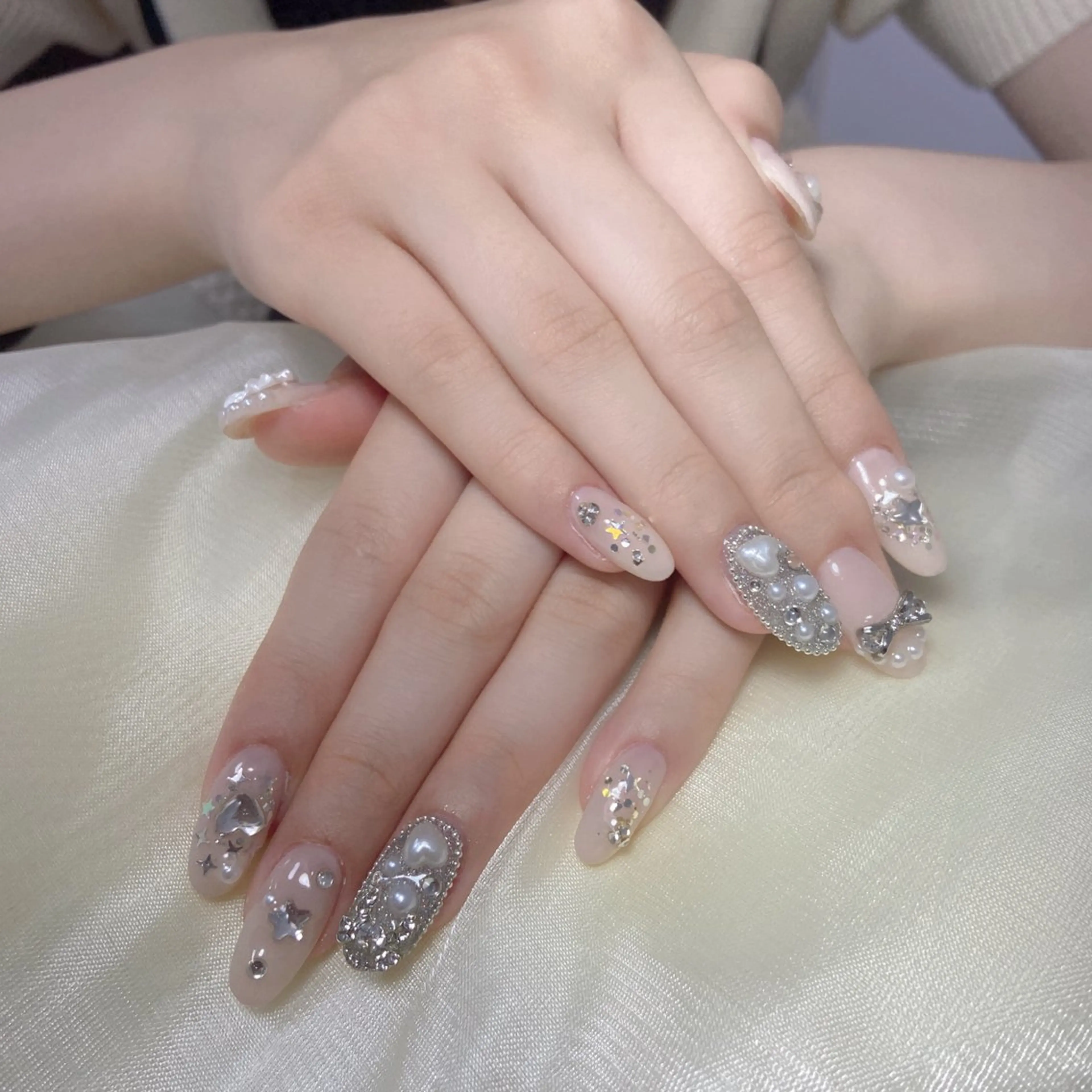 チップ長さ出しアート時間内10本の写真