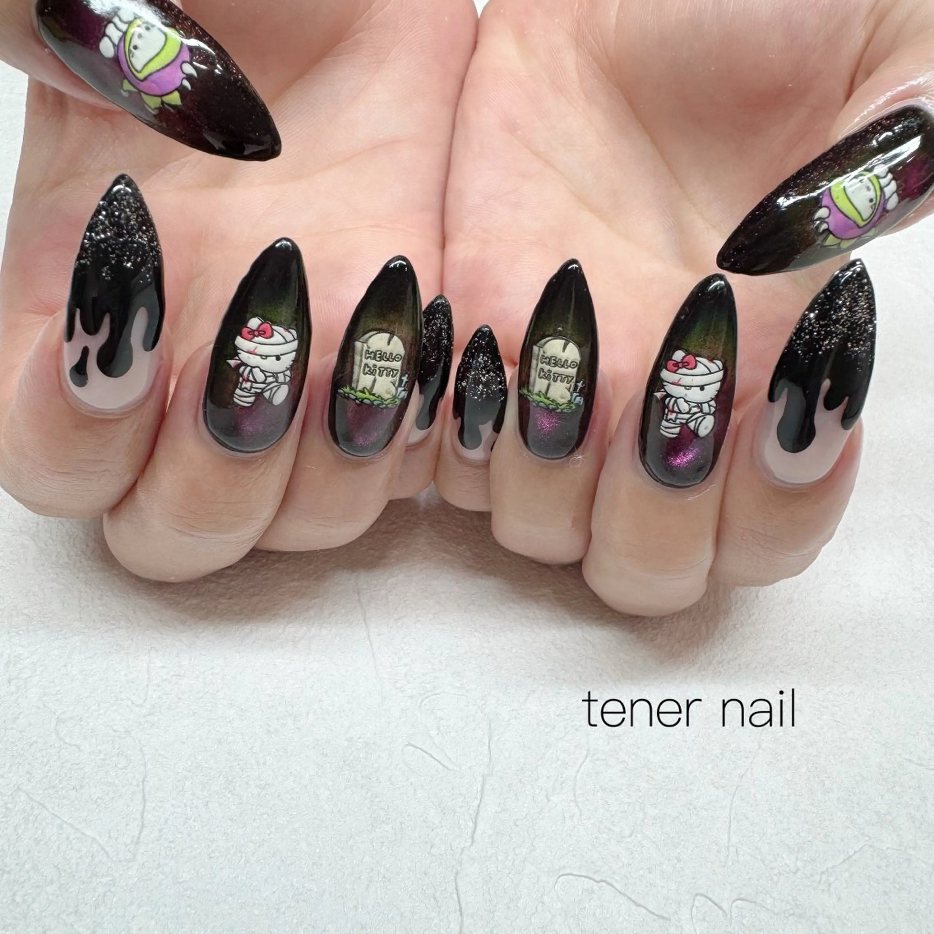 ネイル ハロウィン ハンドネイル tener  nail  テネルネイル所属・テネルネイル tener nailのネイルデザイン