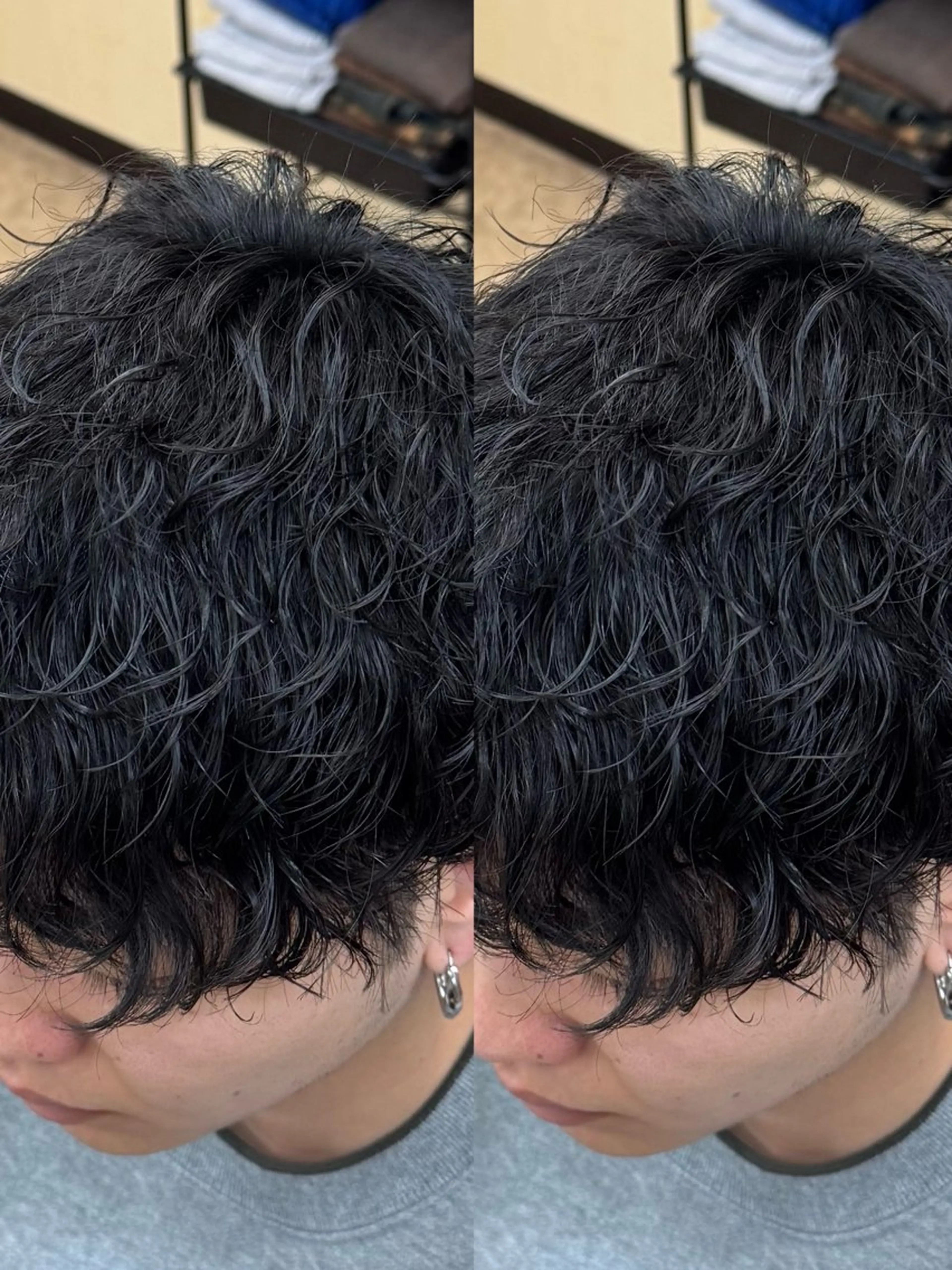 ミディアム メンズ ミディアムパーマ メンズパーマ カット パーマ 焼津メンズパーマ特化 大石雄生のヘアスタイル