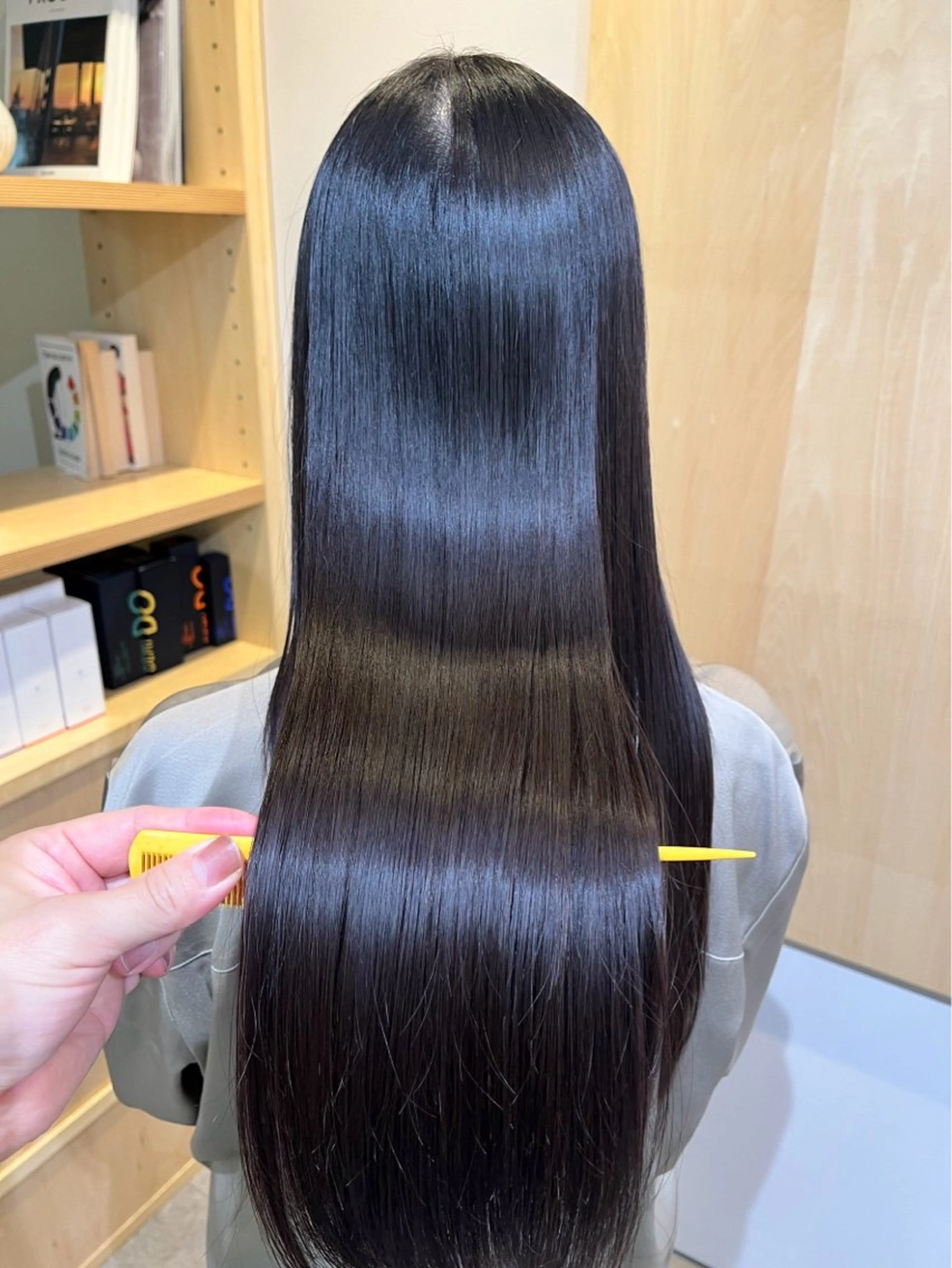 ✨🫧premium弱酸性縮毛矯正(毛先までケア)+フローディア3stepトリートメント✨🫧の写真