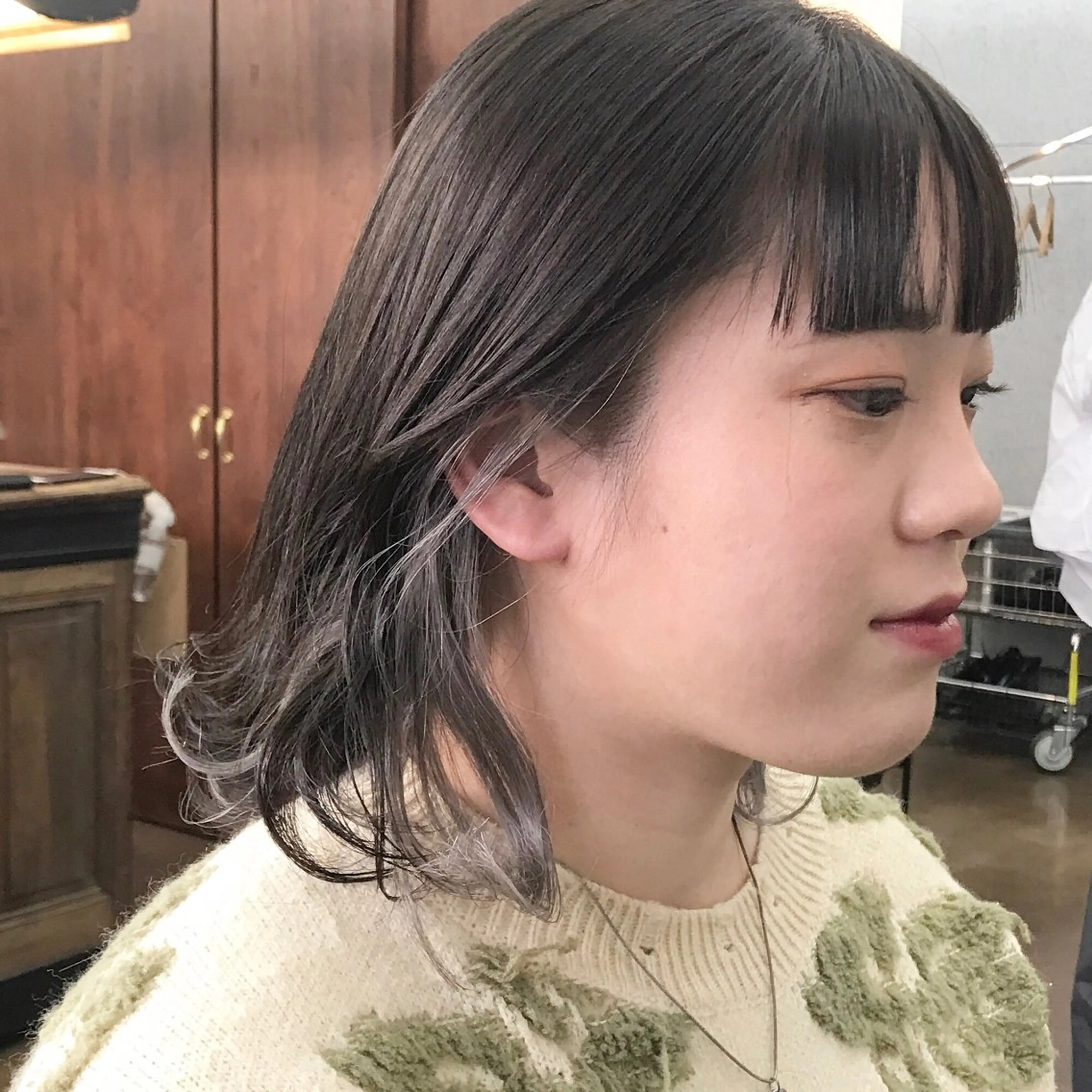 ミディアム カラー ブリーチ ケアブリーチ デザインカラー ボブ ウルフカット カット ヘアカラー トリートメント ヘアセット ✂︎ウルフ・ショート ✂︎MIKUNIのヘアスタイル