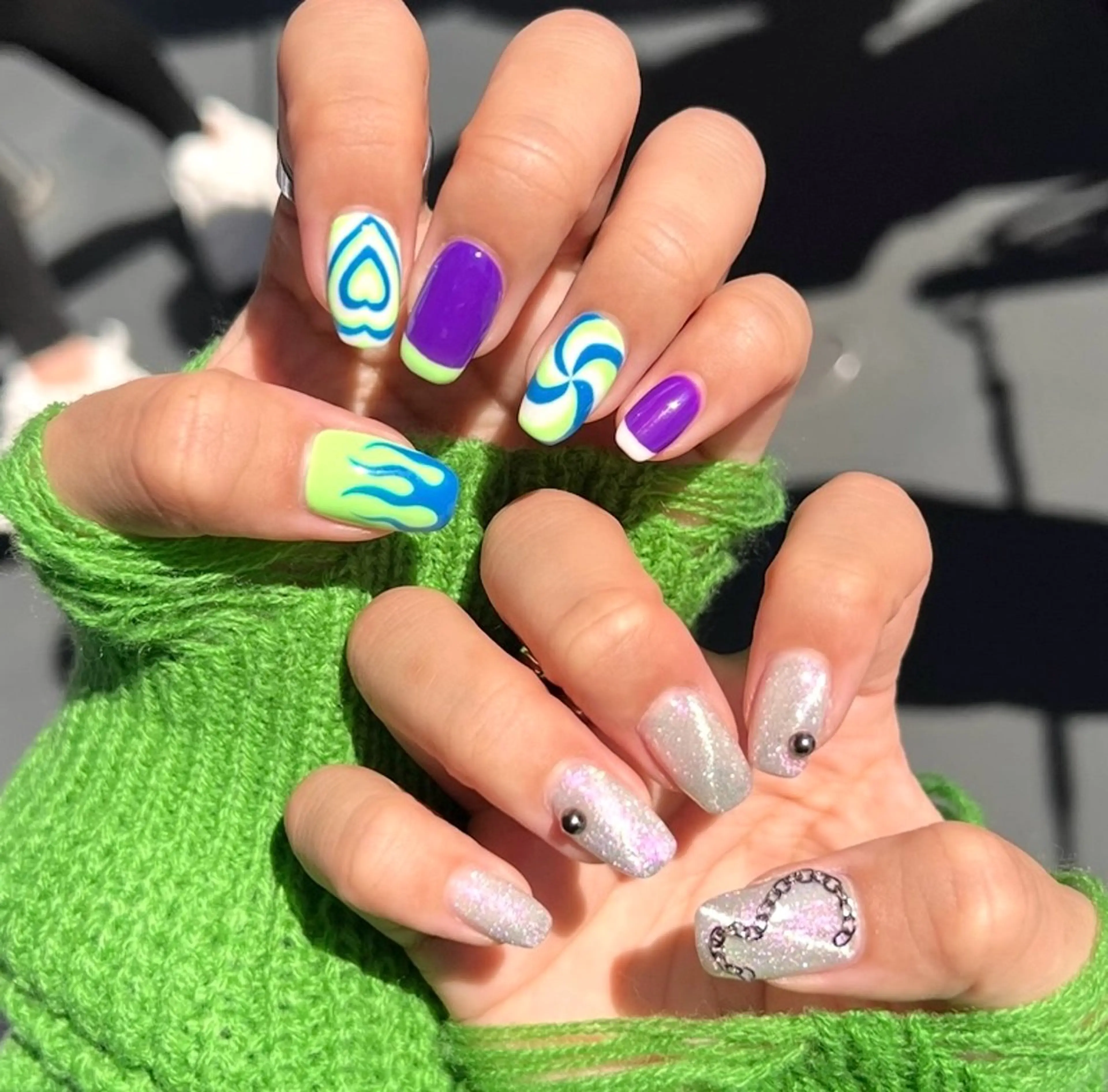 ネイル ハンドネイル AURORA eyelash&nail salon アメ村店所属・🌏AURORA | RiRi🪐のネイルデザイン