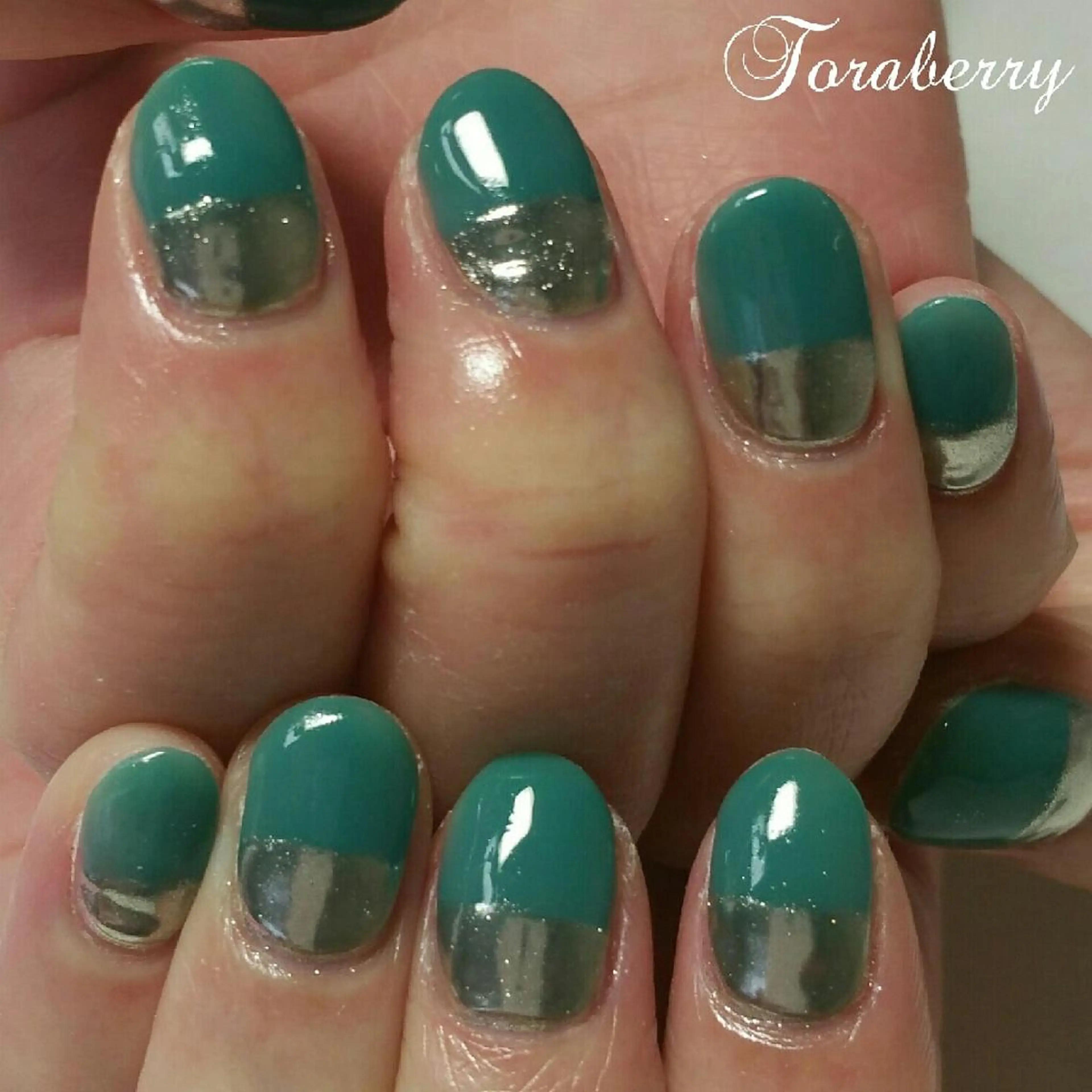 ネイル ミラーネイル ハンドネイル ネイリスト なつみのネイルデザイン