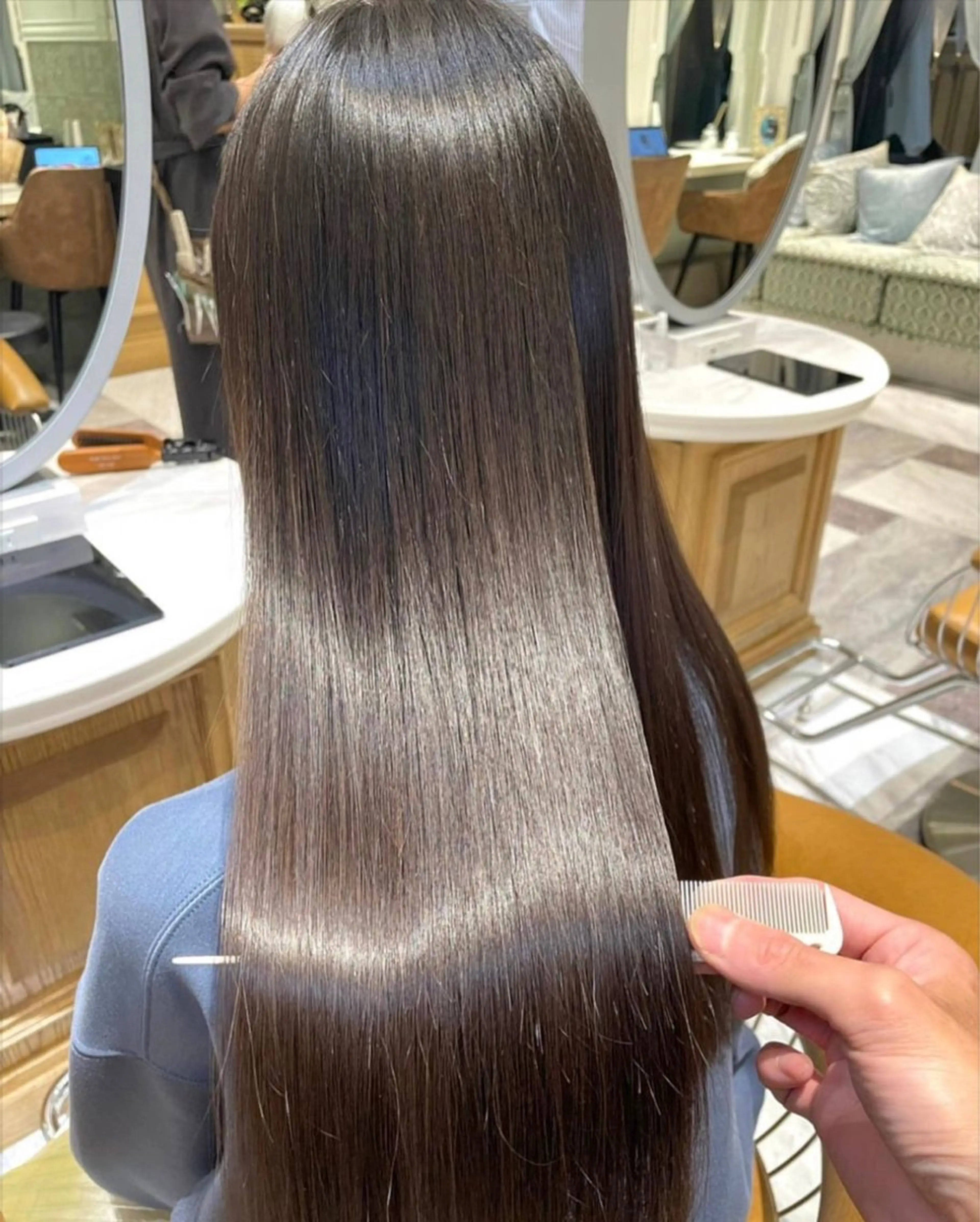 【髪質改善】ダイヤモンドトリートメント💎+ダメージレスカラー+カットの写真