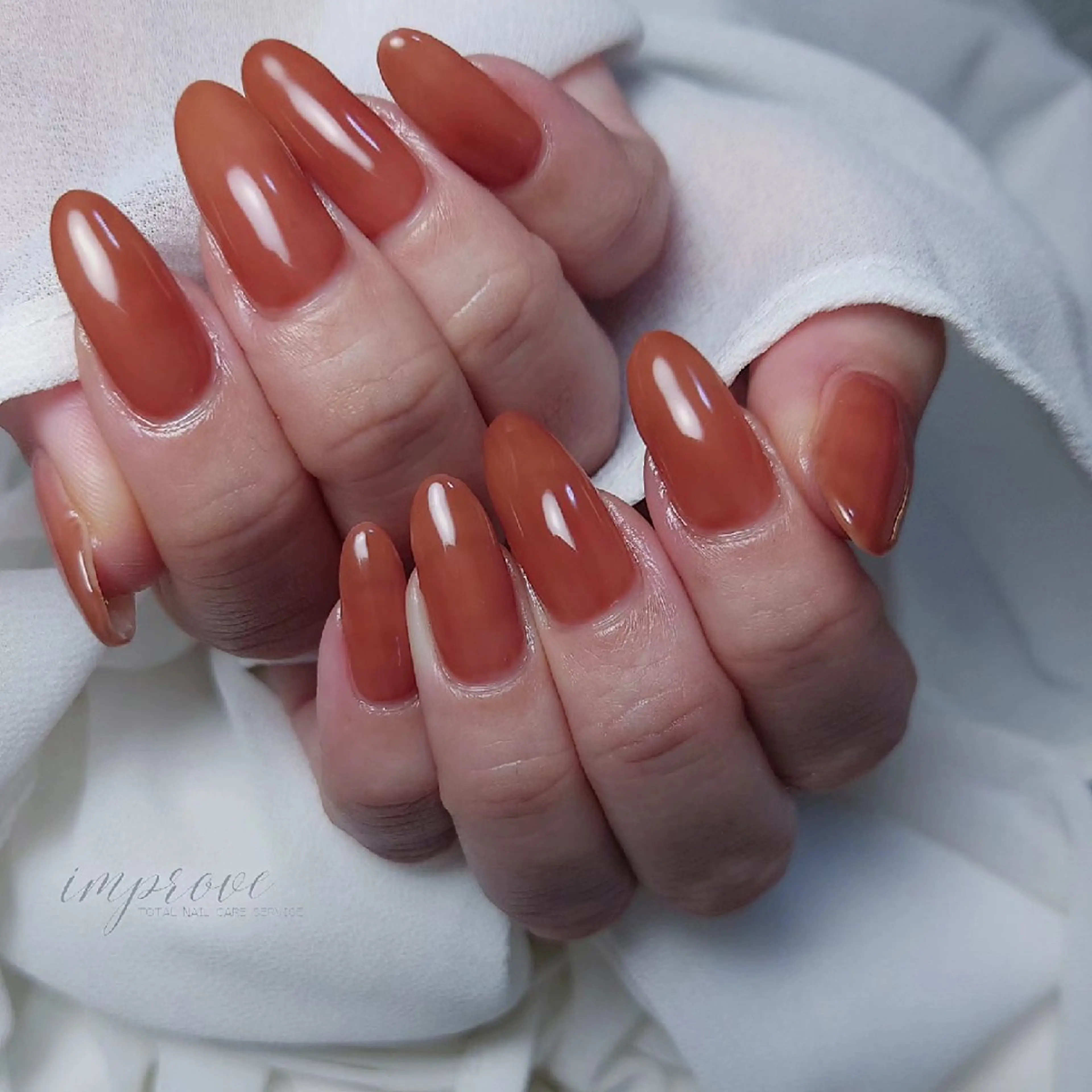 ネイル ジェルネイル ワンカラーネイル improve /mamiのネイルデザイン