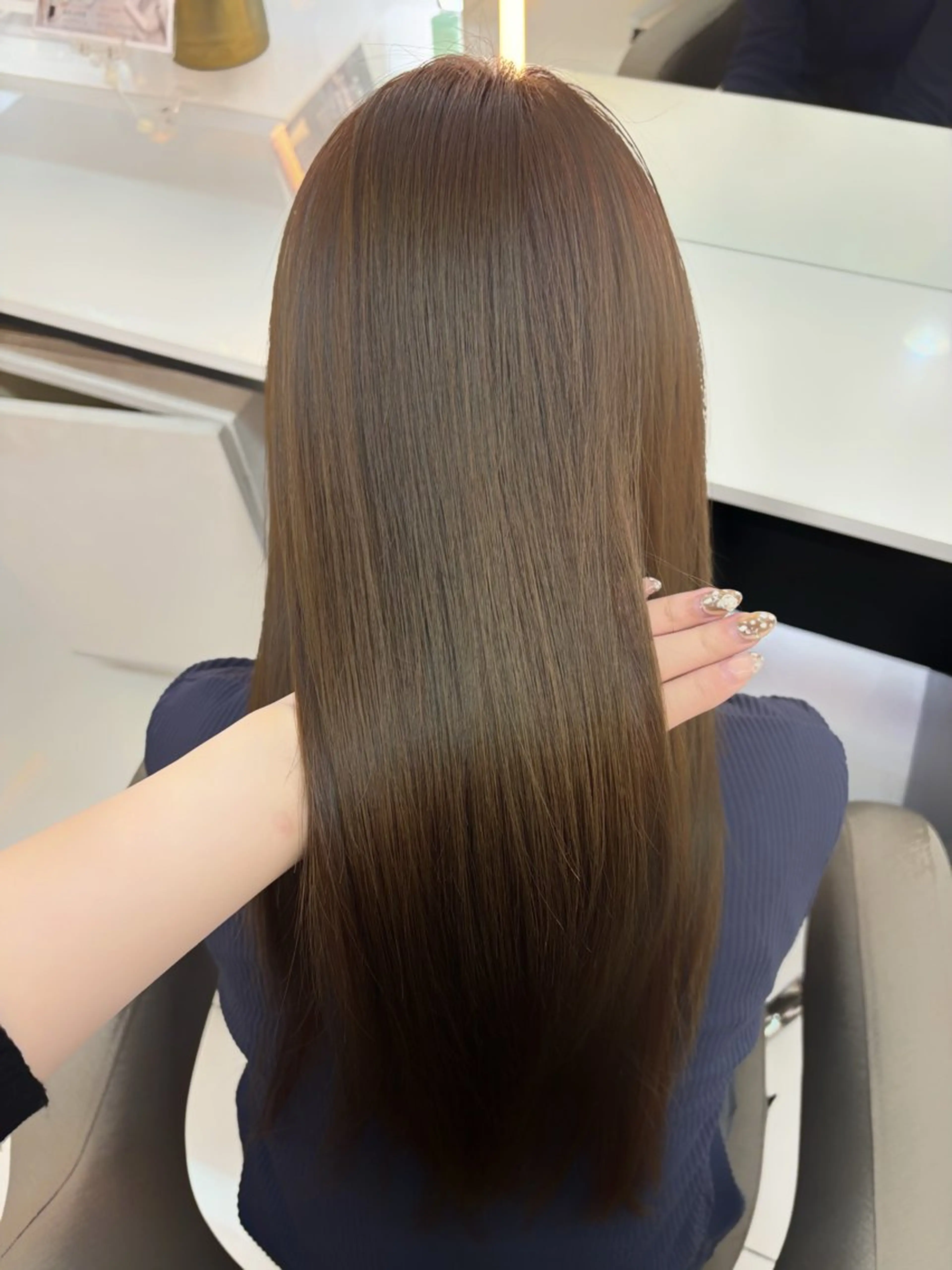 カラー ベージュカラー オリーブベージュ 髪質改善 カット ヘアカラー トリートメント レイヤーカット/ボブ /nene🍥⋆*のヘアスタイル