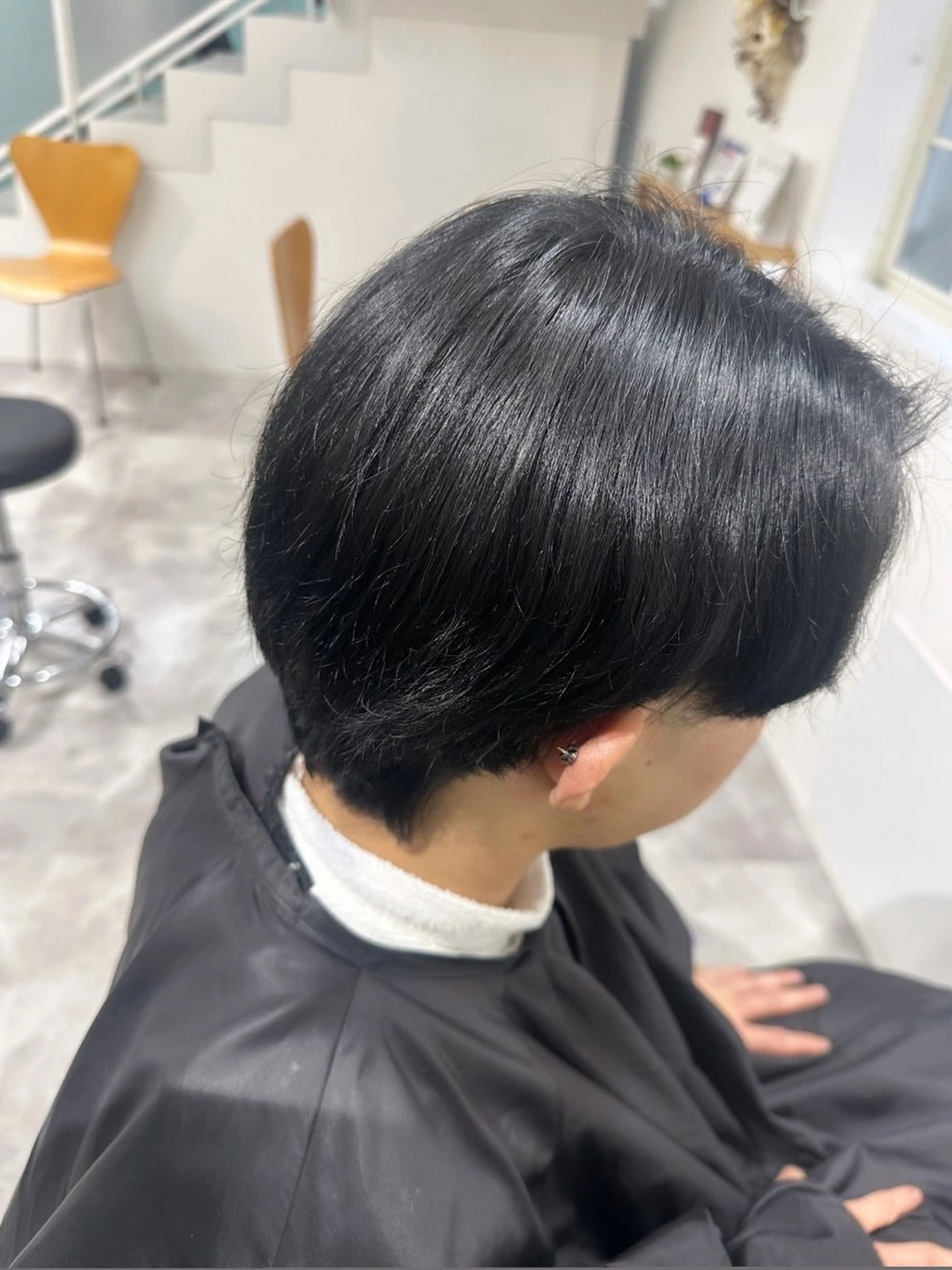 メンズ ヘアカラー 𝑴𝒐𝒓𝒊‎‪ /髪質改善/艶髪🖤のヘアスタイル